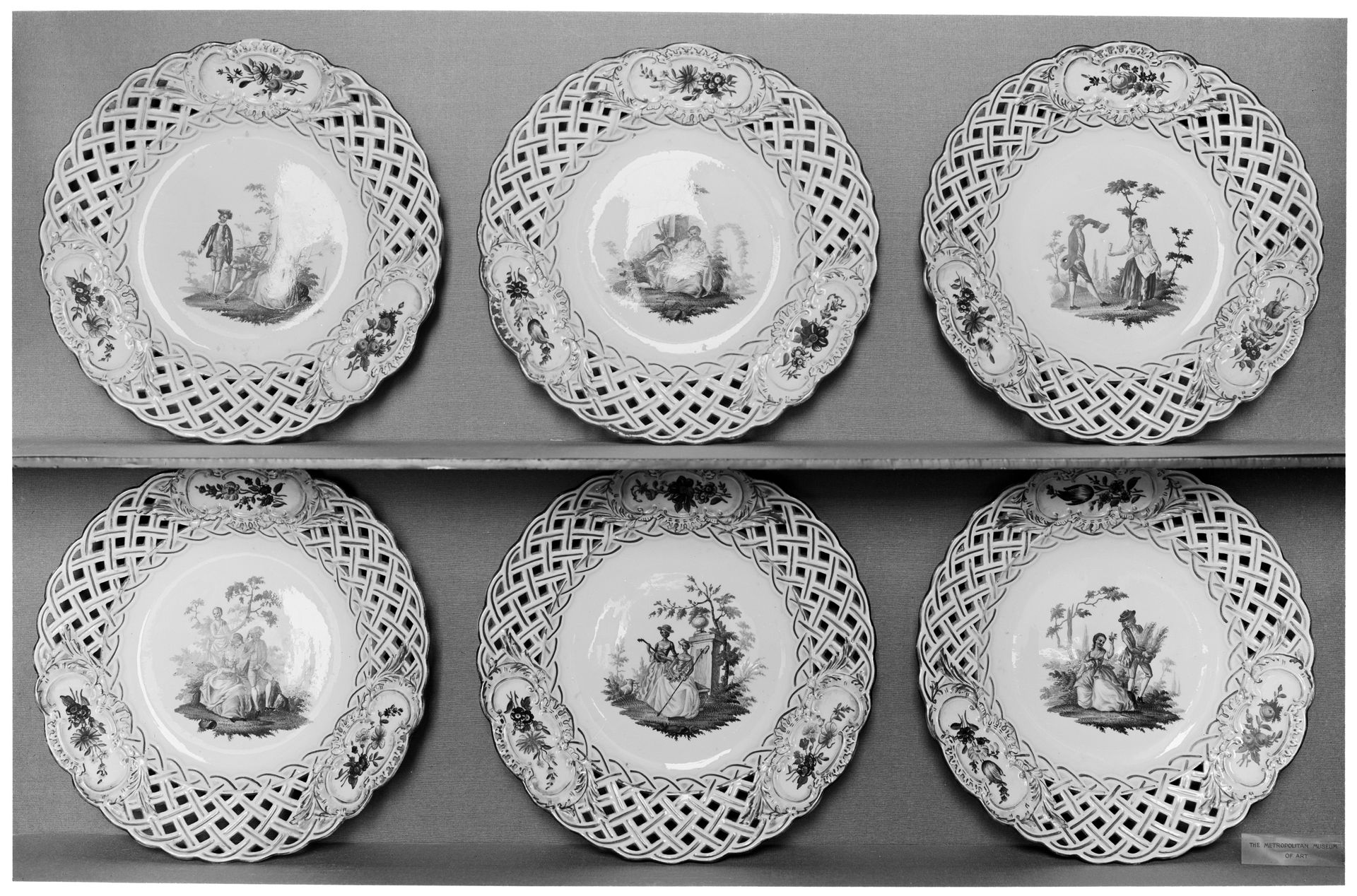 Plate (one of six) by Meissen Manufactory