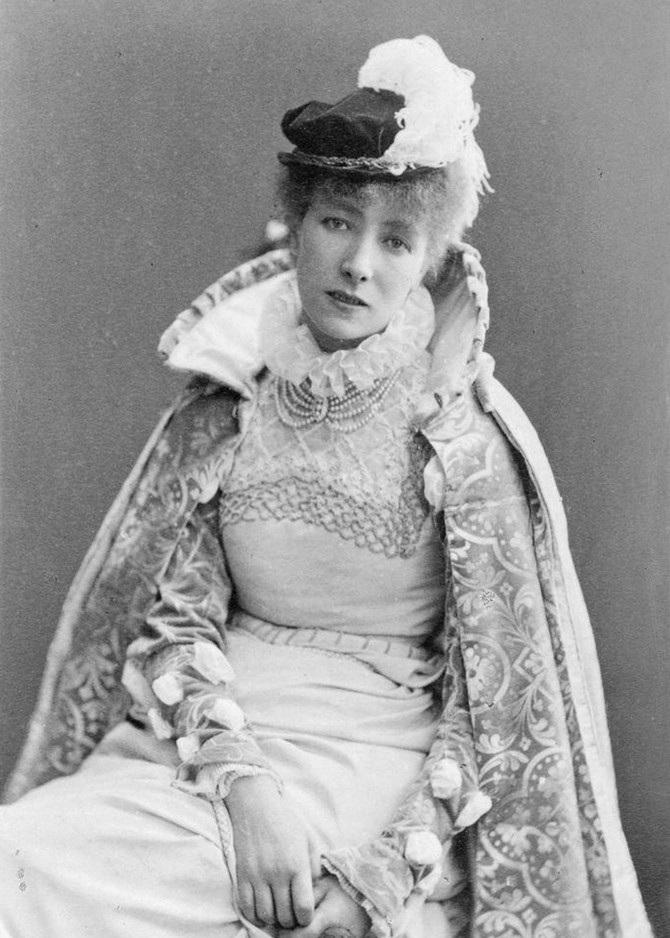 Sarah Bernhardt as Dona Sol in 'Hernani' by Felix Nadar