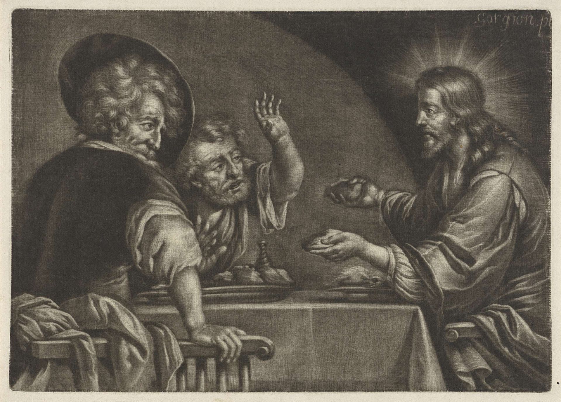 Maaltijd te Emmaüs by Jan van Somer