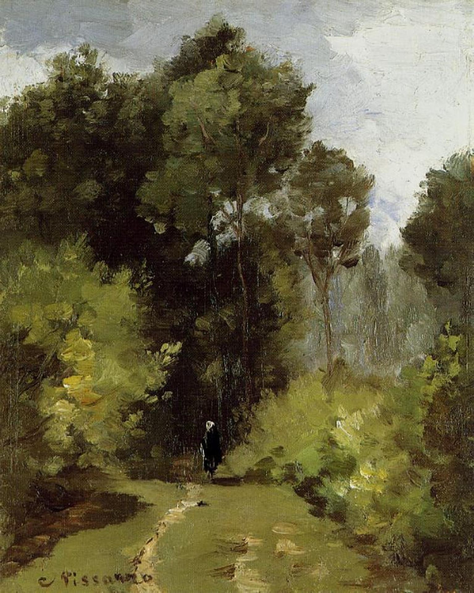 In the Woods by Camille Pissarro