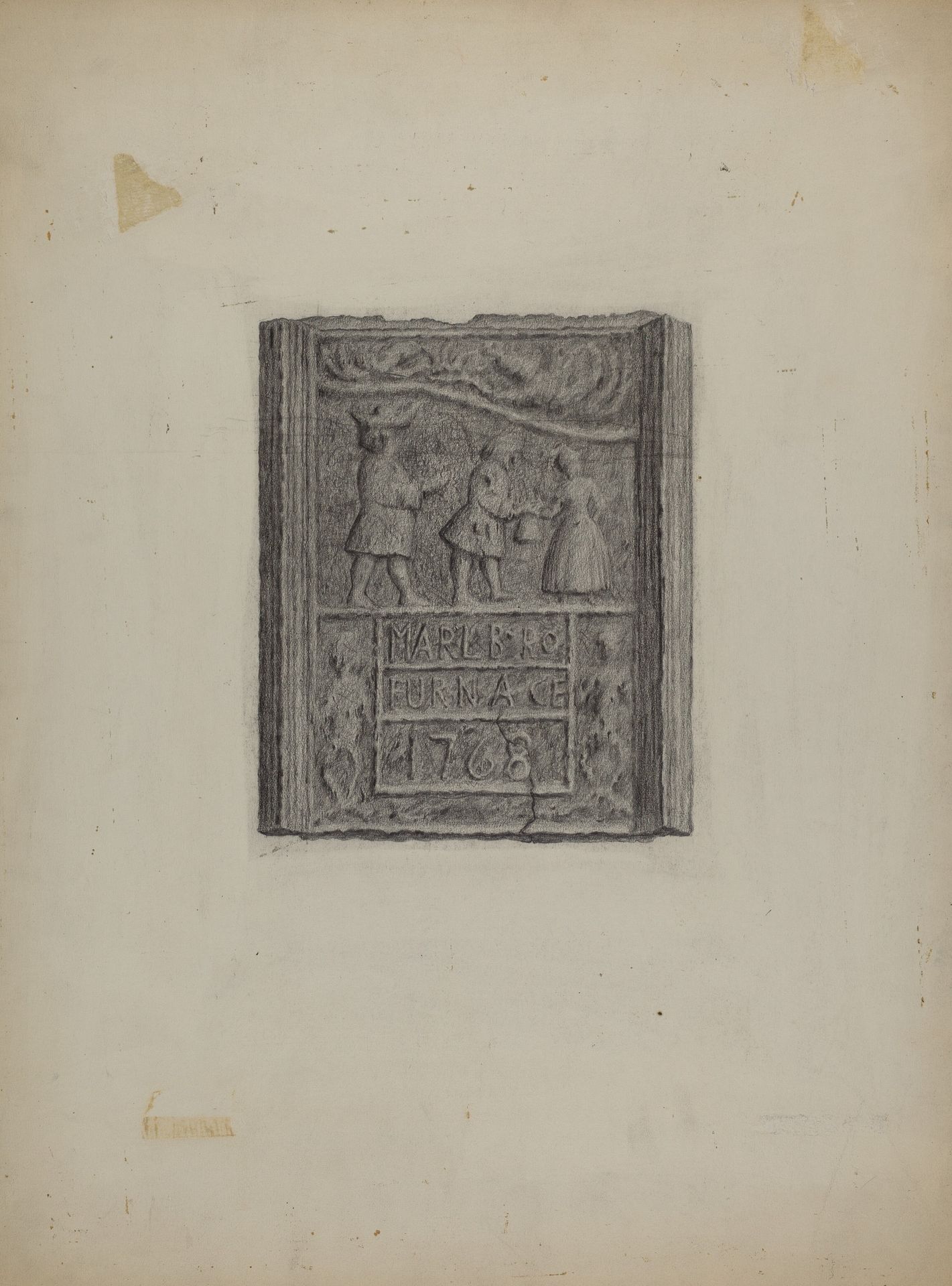 Pa. German Stove Plate by Roy Weber