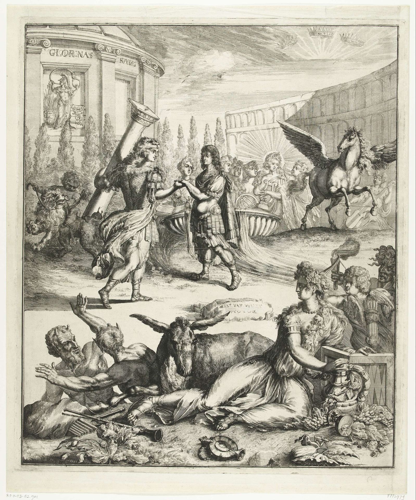 Triomf van koning Willem III, 1697 by Jan van Vianen