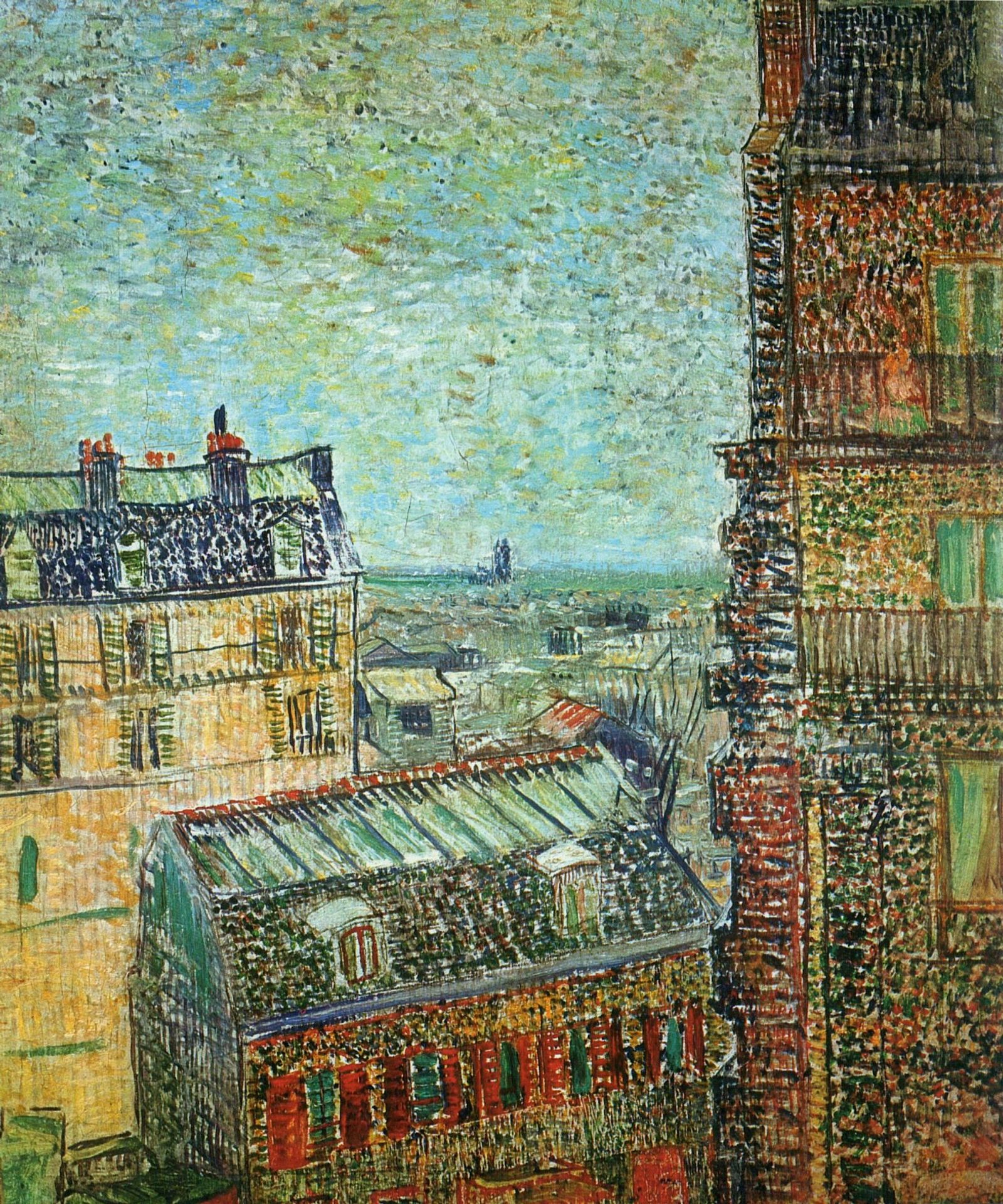 View of Paris from Vincent's Room in the Rue Lepic by Vincent van Gogh