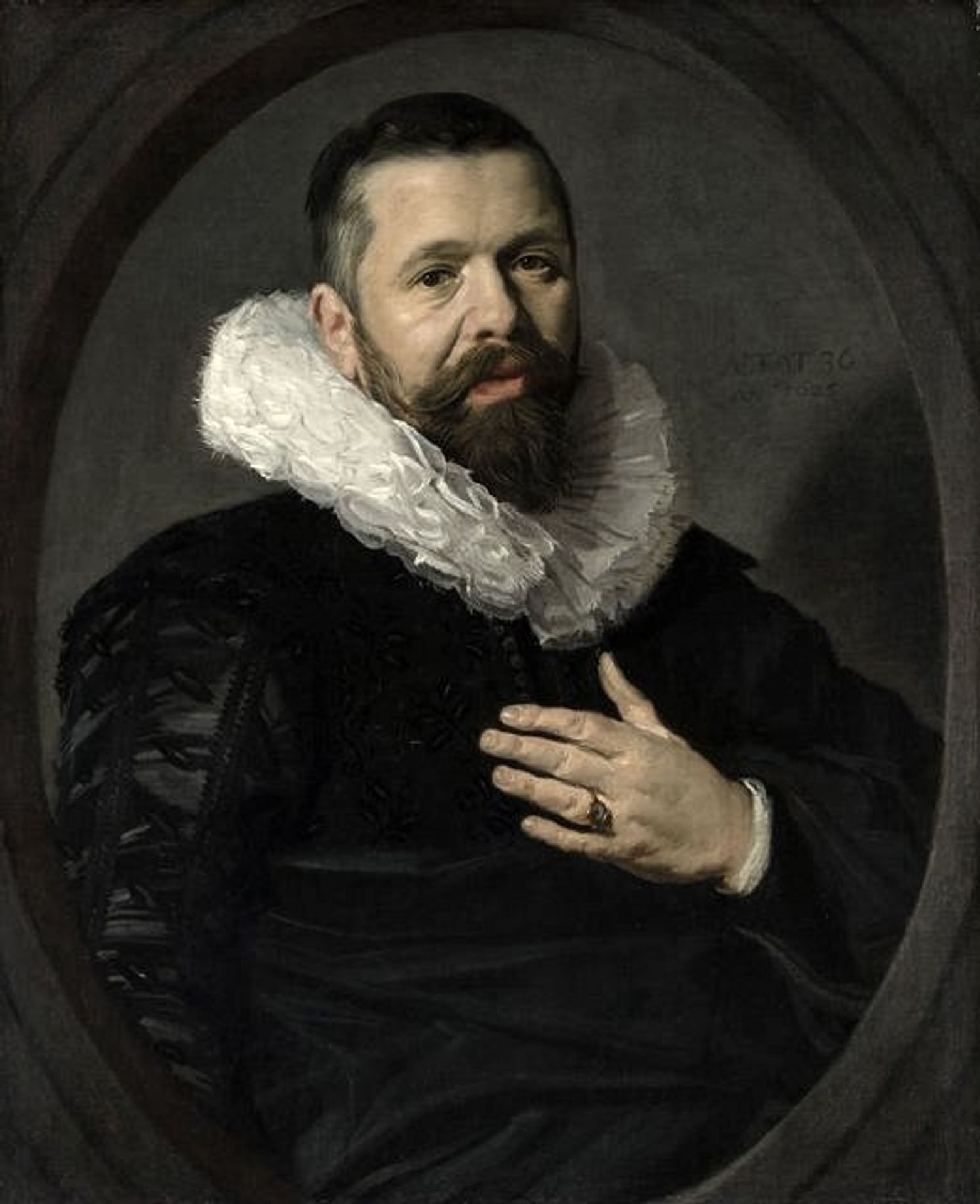 Portrait of a Bearded Man with a Ruff by Frans Hals