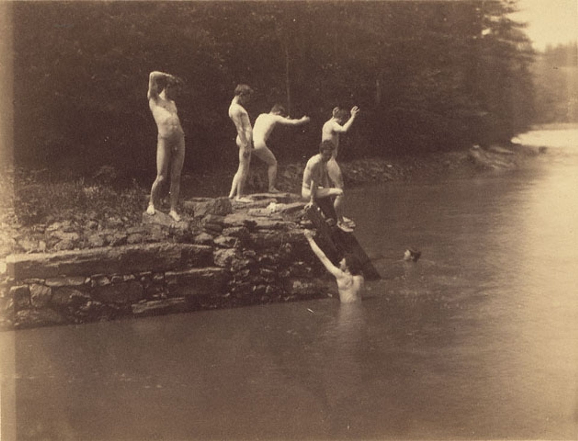 Study for The bathhole by Thomas Eakins