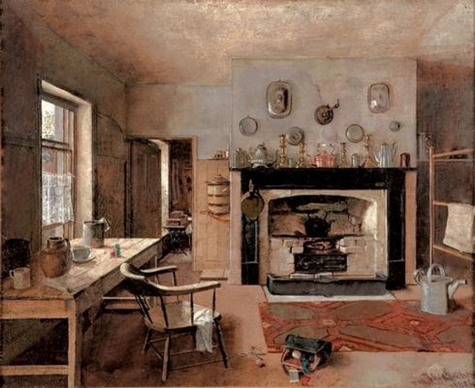 Kitchen at the Old King Street Bakery by Frederick McCubbin