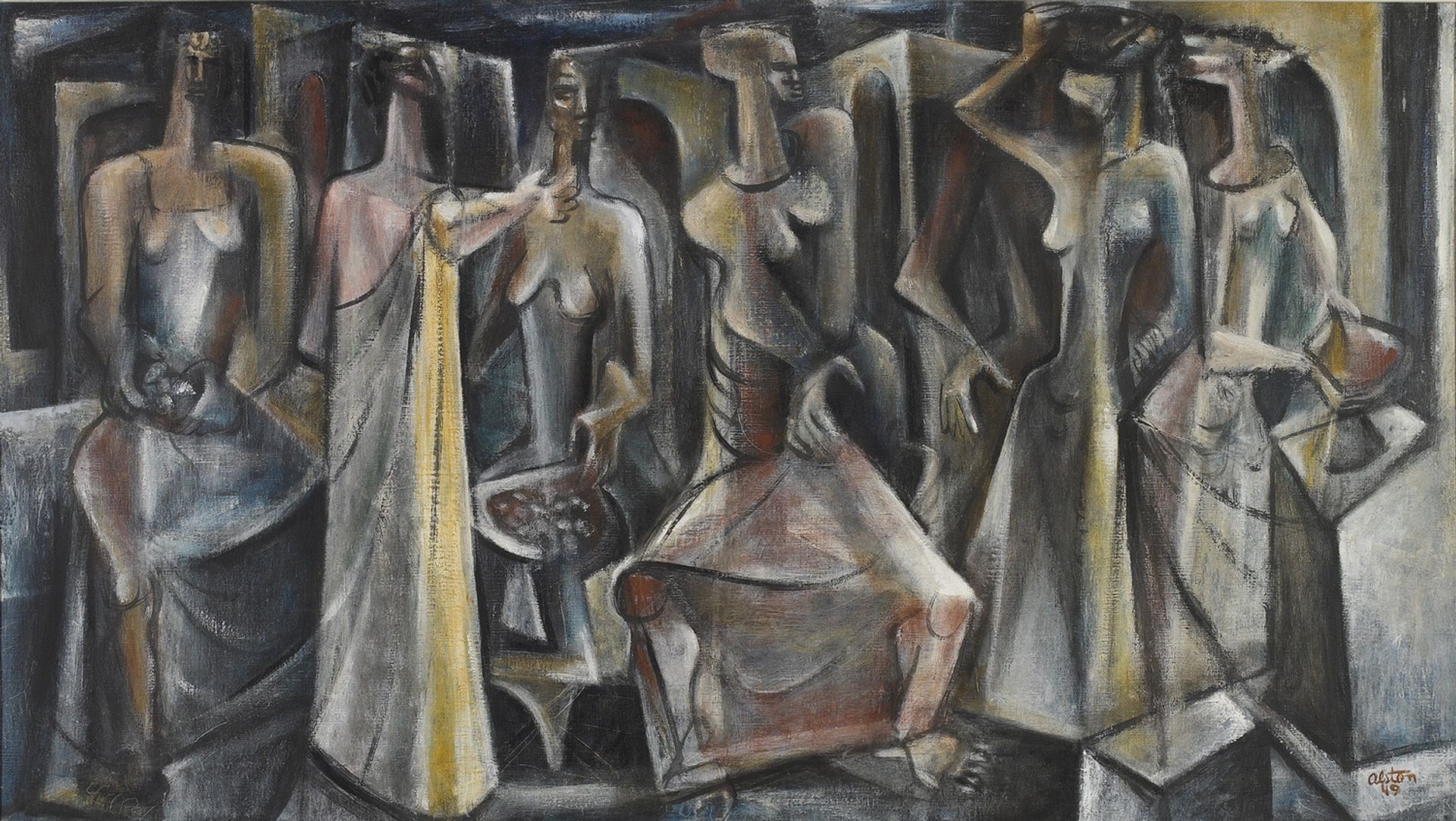 Untitled (Seven Figures) by Charles Alston