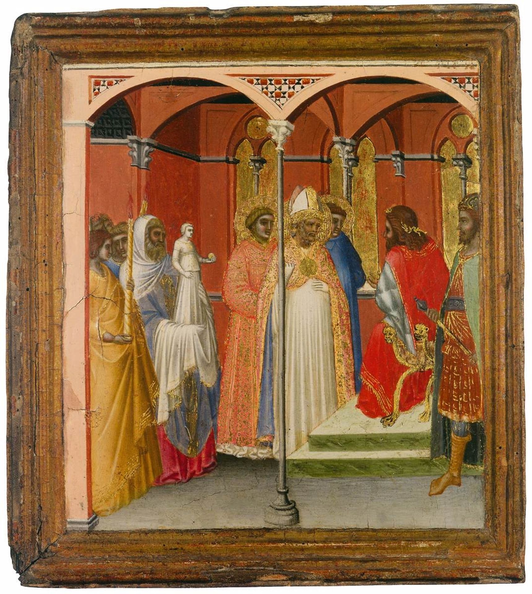 St Sabinus Before the Roman Governor of Tuscany by Pietro Lorenzetti