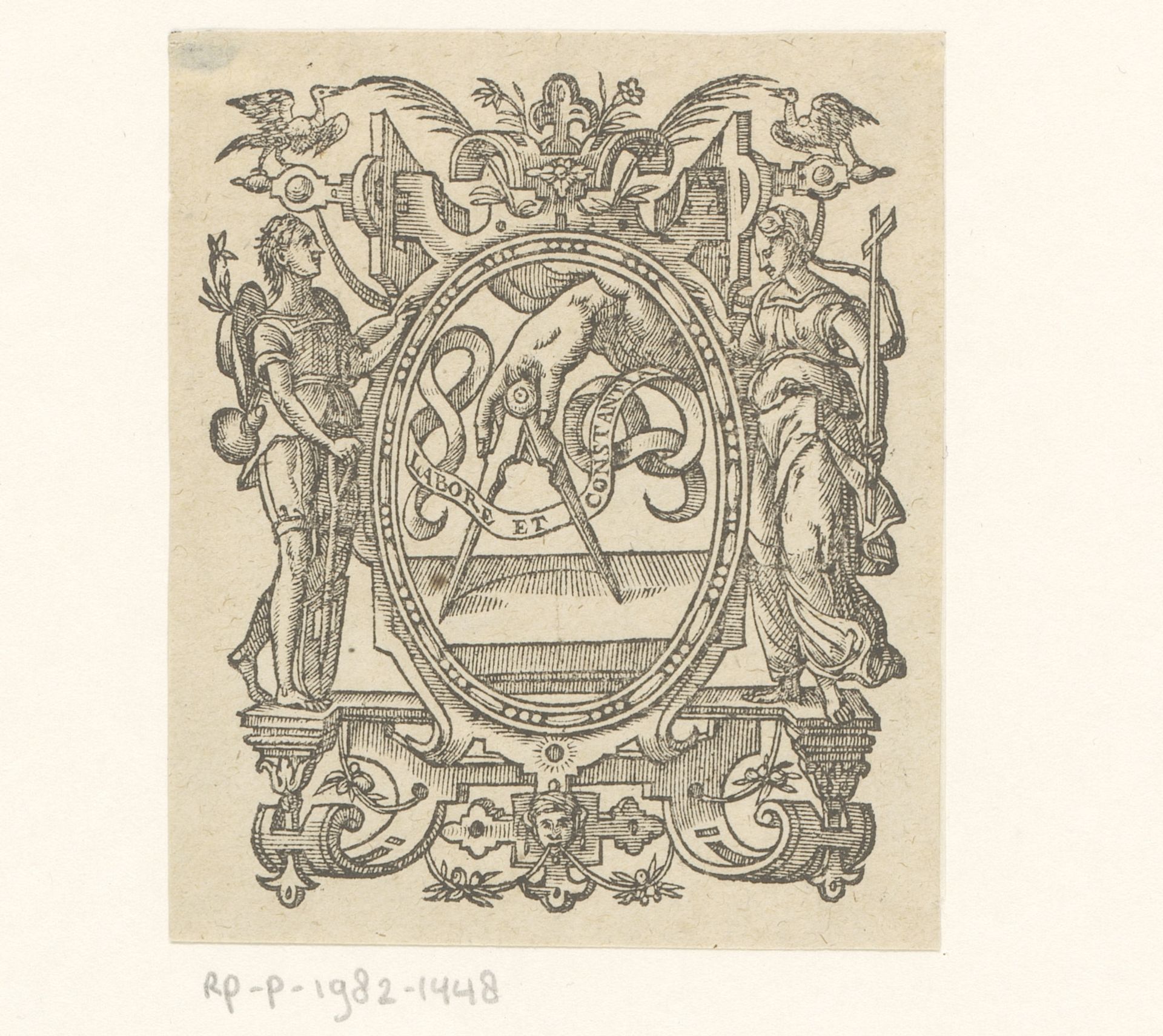 Drukkersmerk van Plantijn by Anonymous
