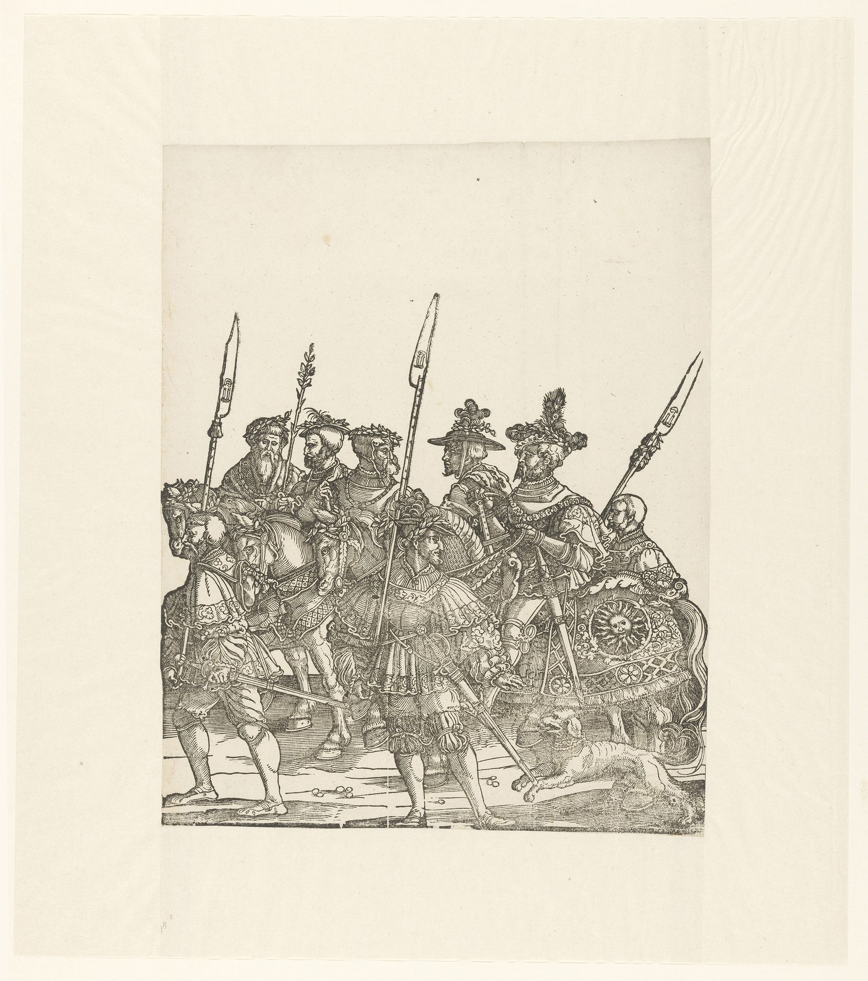 Ruiters en voetknechten by Hans Schäufelein