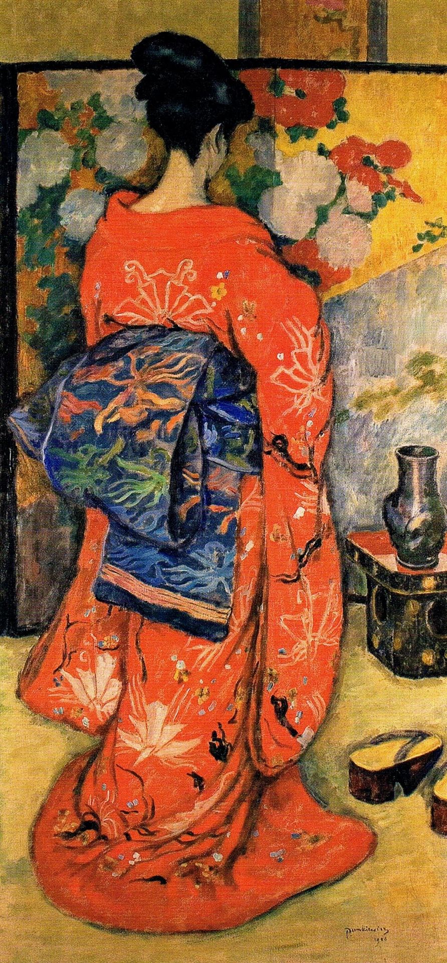 Japanese Woman with a Fan by Józef Pankiewicz