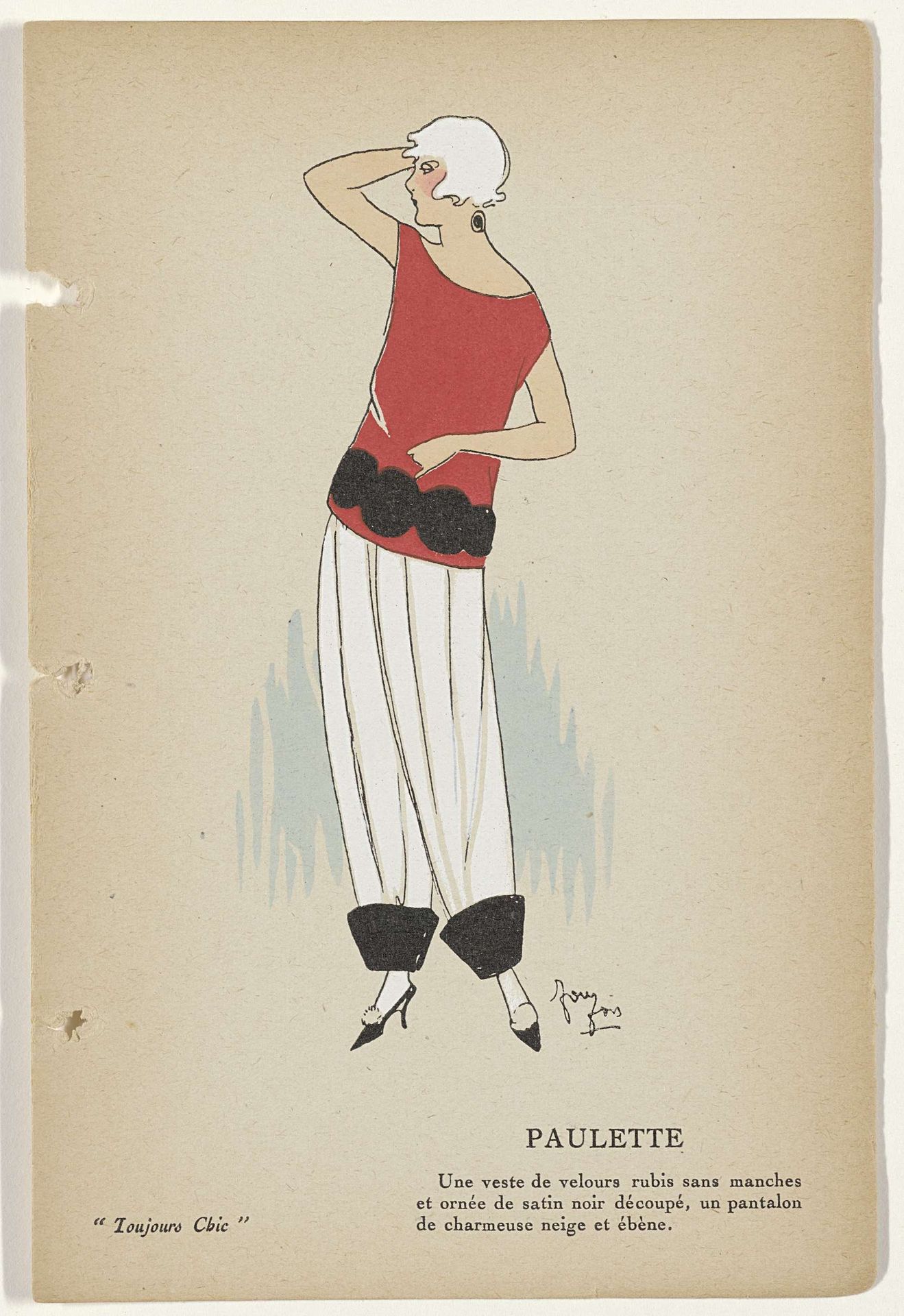 Toujours Chic Les Deshabillés, Hiver 1921-1922: Paulette by G-P. Joumard