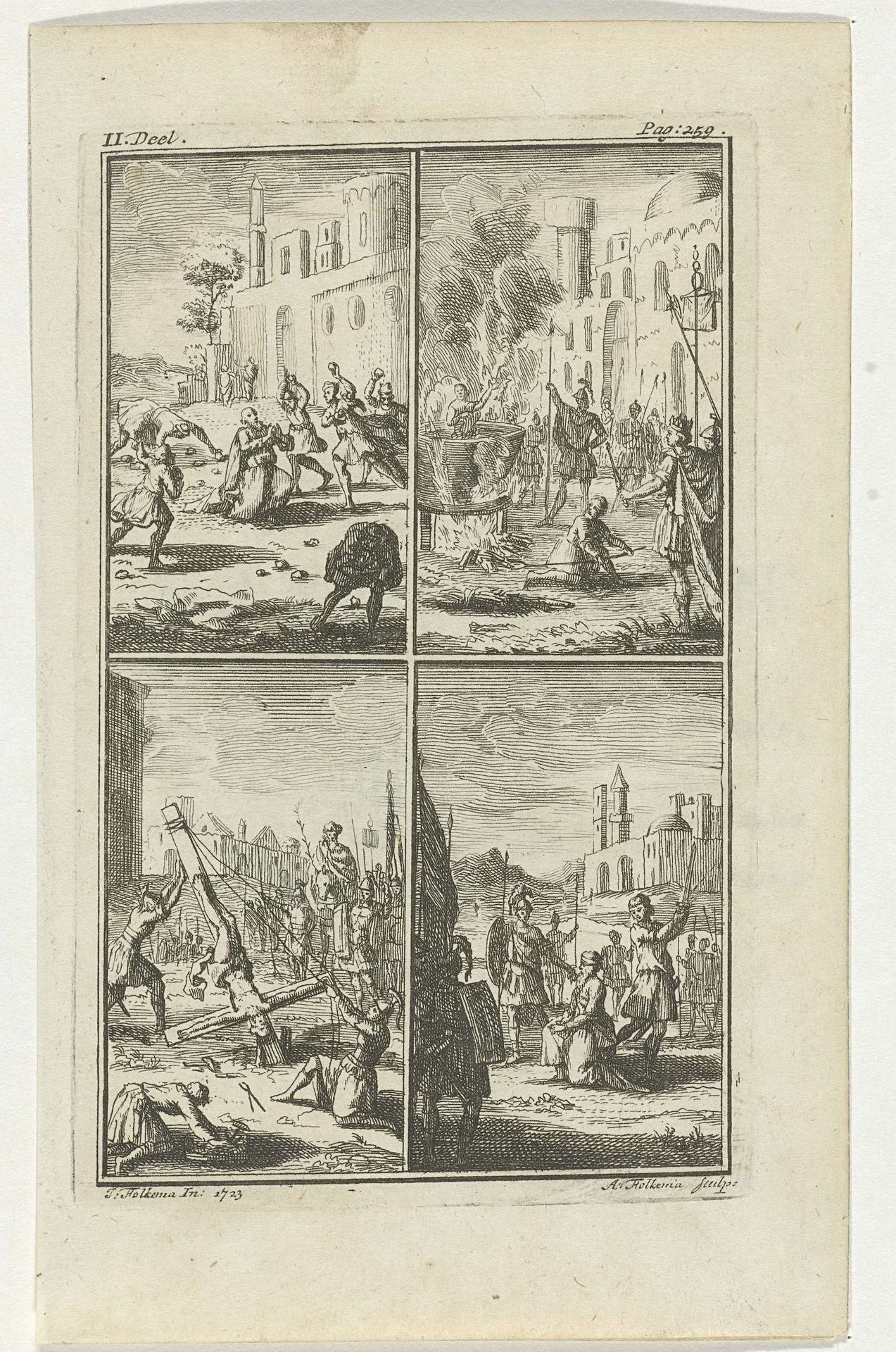 Tekstblad bij boekillustratie by Jacobus (I) Verheyde