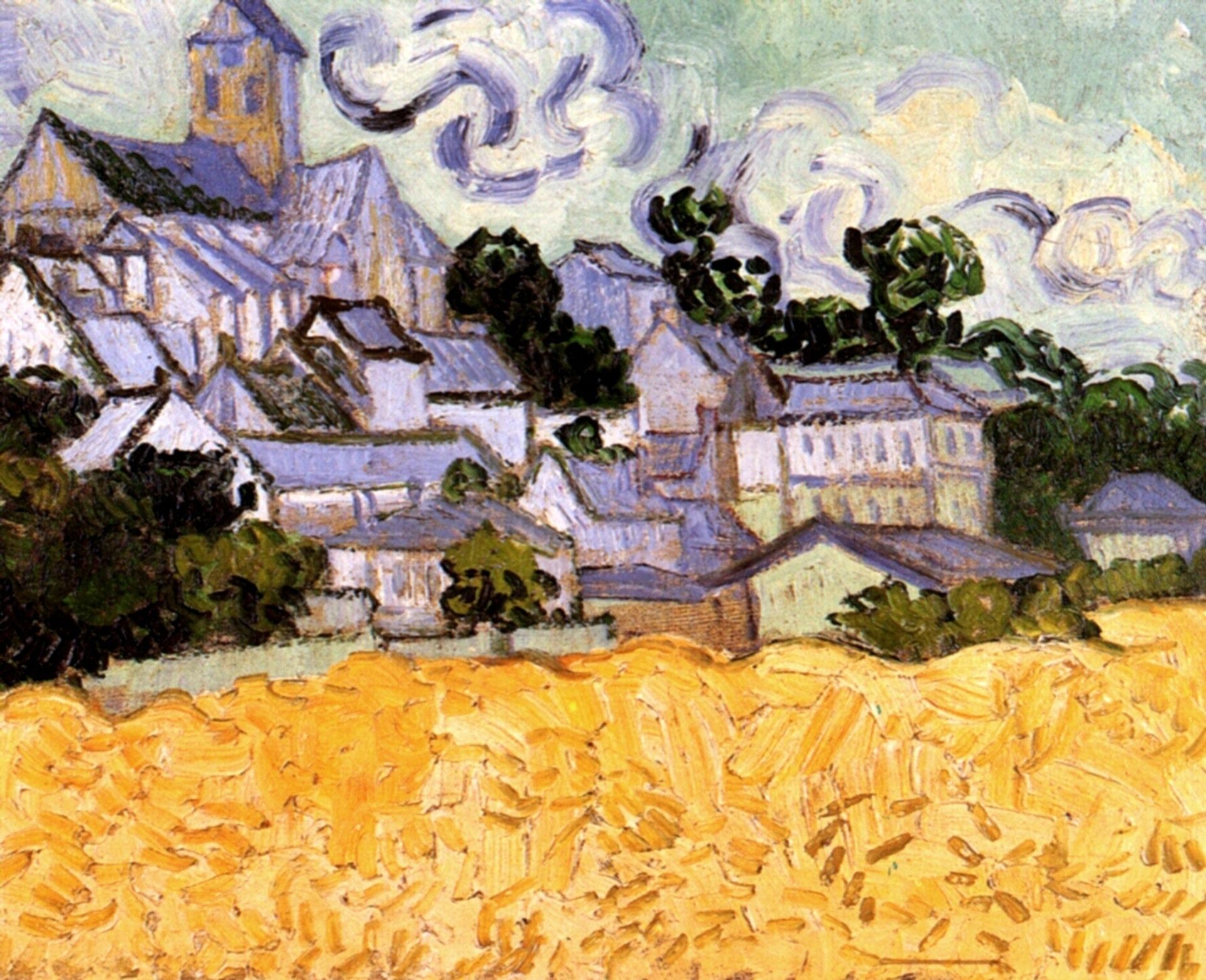 View of Auvers with Church by Vincent van Gogh
