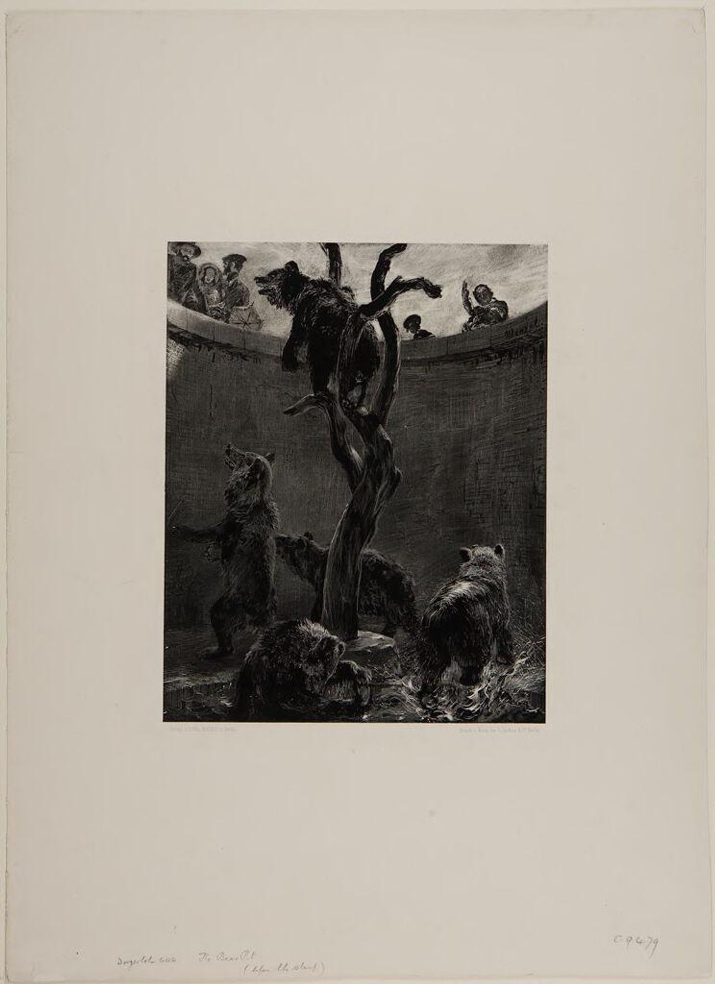 The Bear Pit by Adolph Menzel
