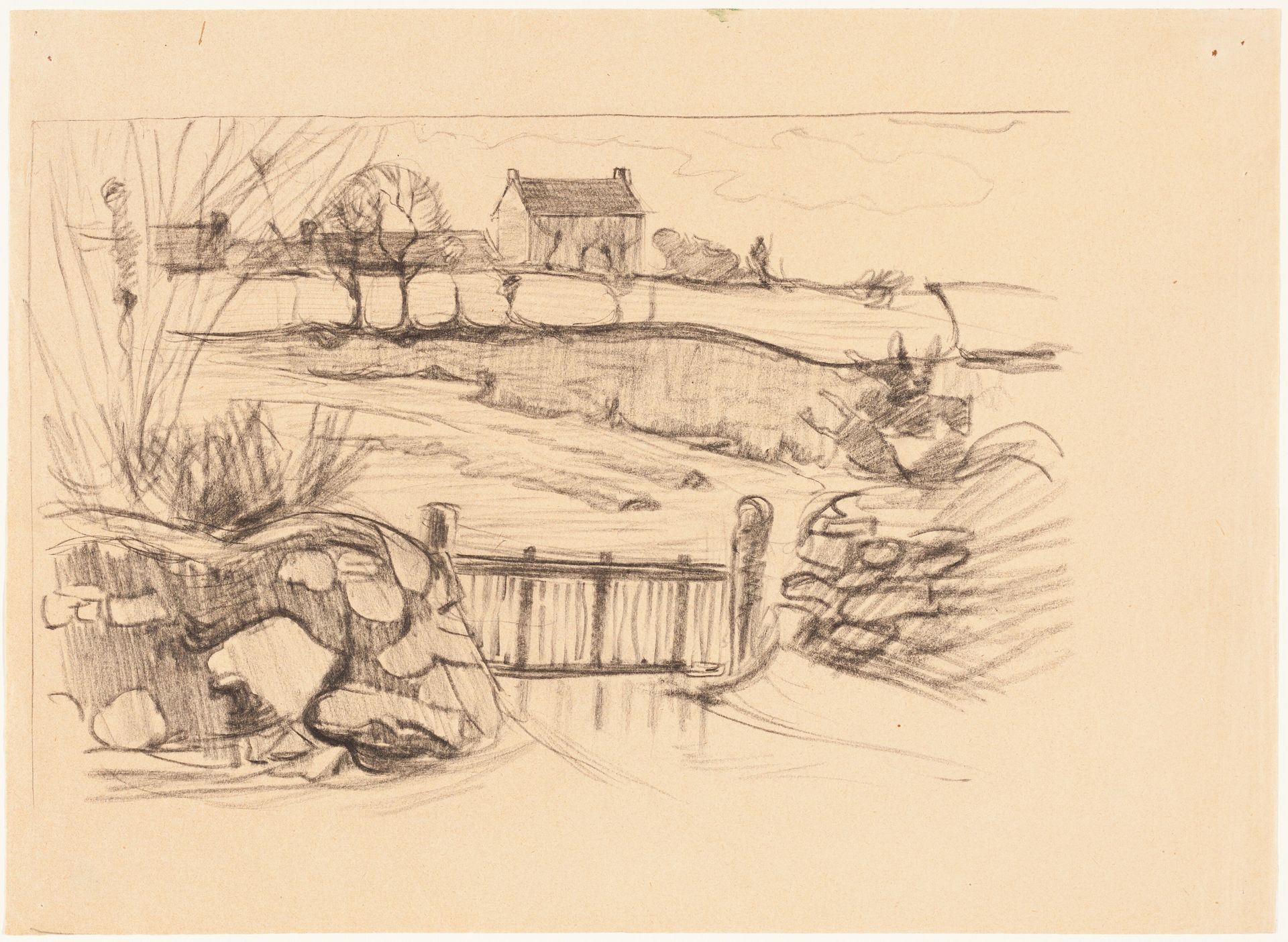 Gate to the Farmhouse, Pont-Aven by Robert Polhill Bevan