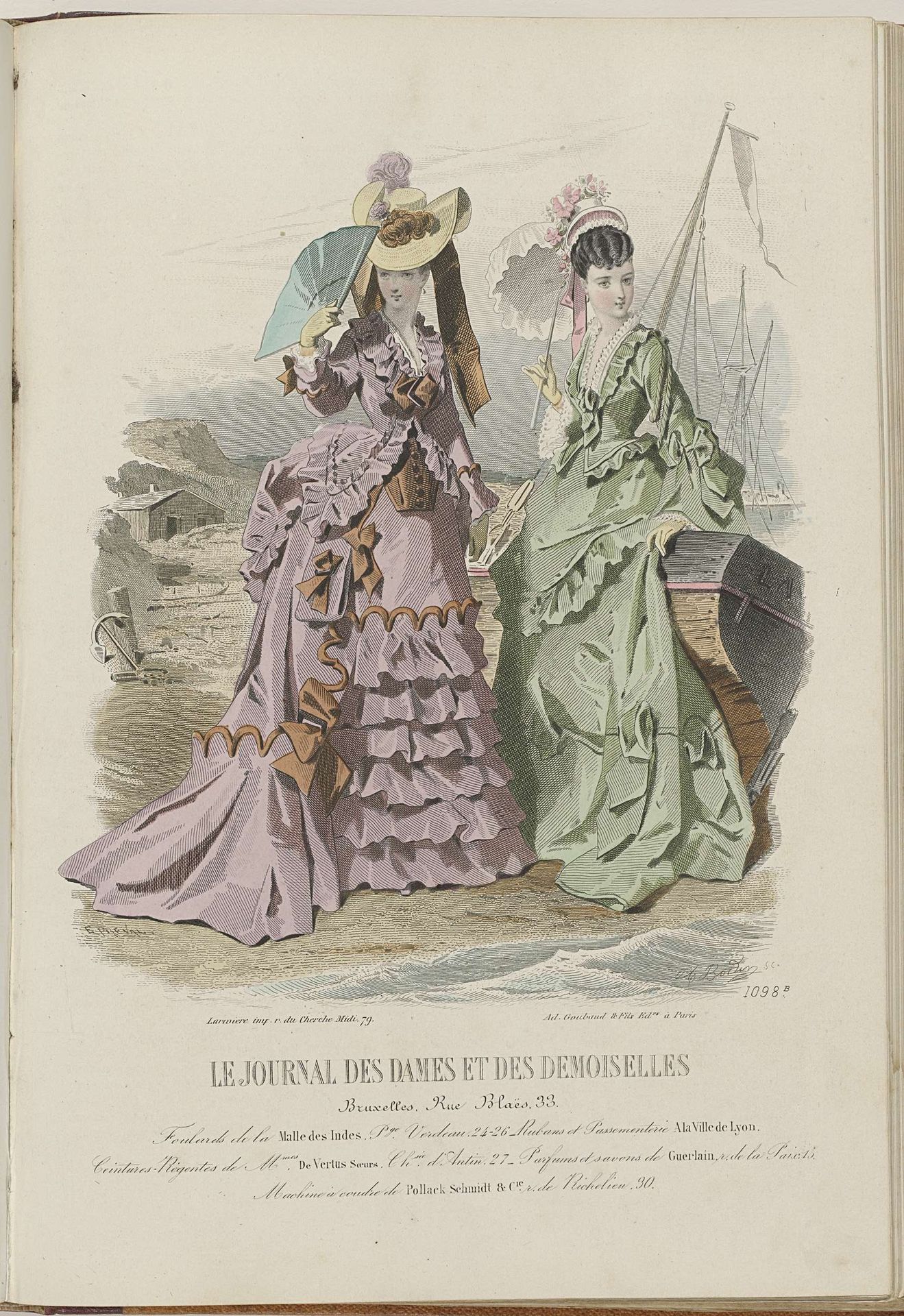 Journal des Dames et des Demoiselles, 15 Novembre 1872, No. 1098B by Jules David