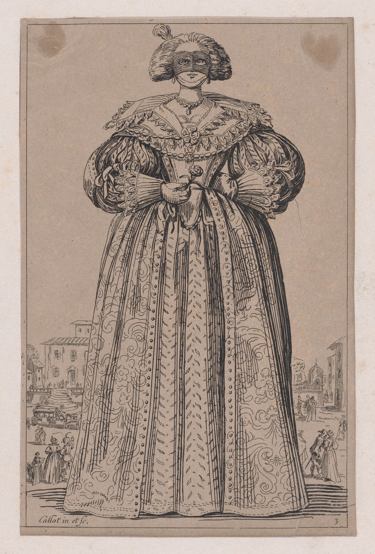 Copy of La Dame au Masque (The Lady Wearing a Mask), from La Noblesse (The Nobility) by Anonymous