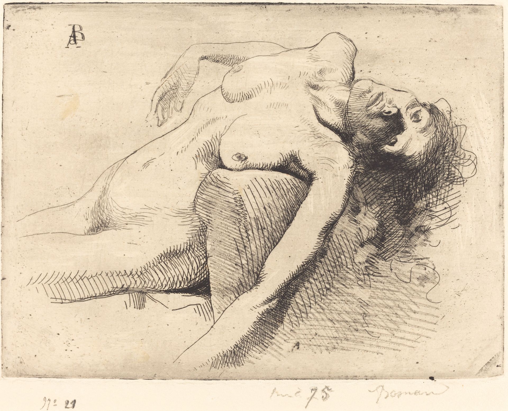 Dying Woman (la Mourante) by Paul-Albert Besnard