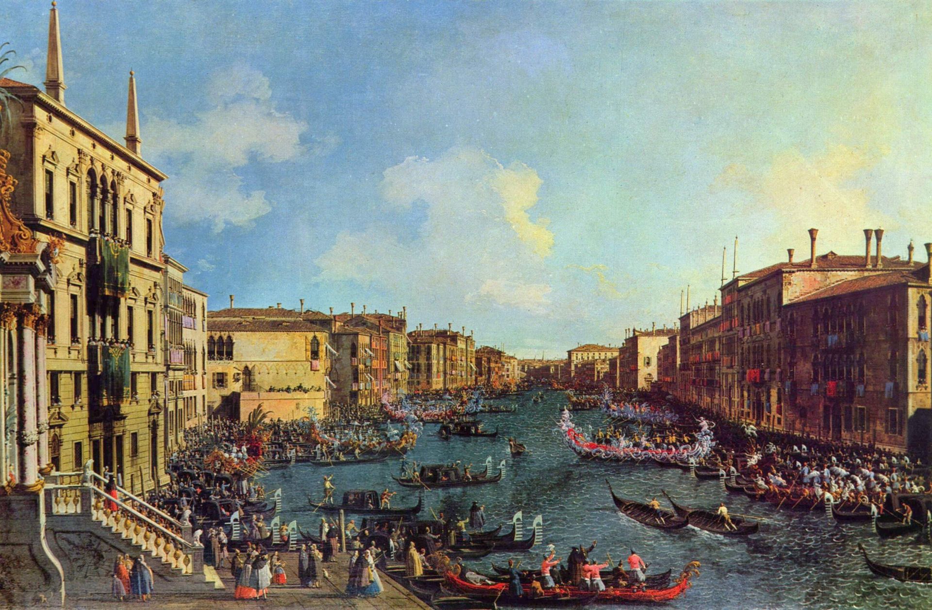 A Regatta on the Grand Canal by Canaletto