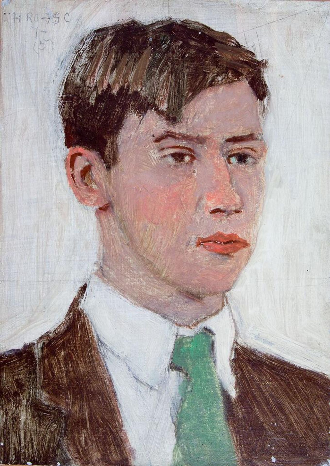 Portrait of a Young Man with a Green Tie by Denman Waldo Ross