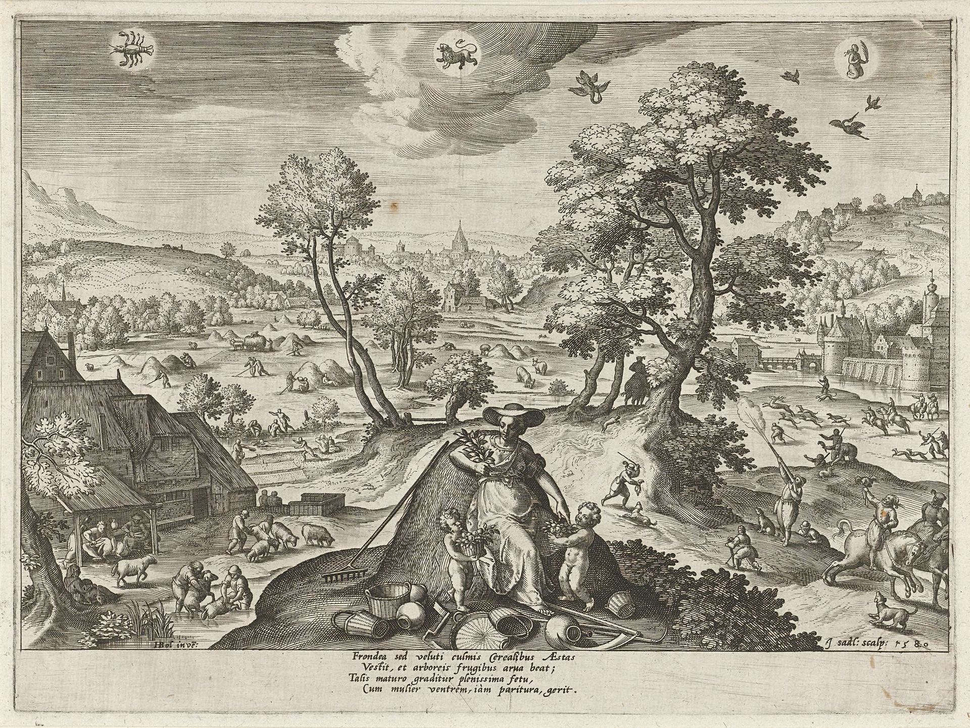 Zomer by Johann Sadeler I