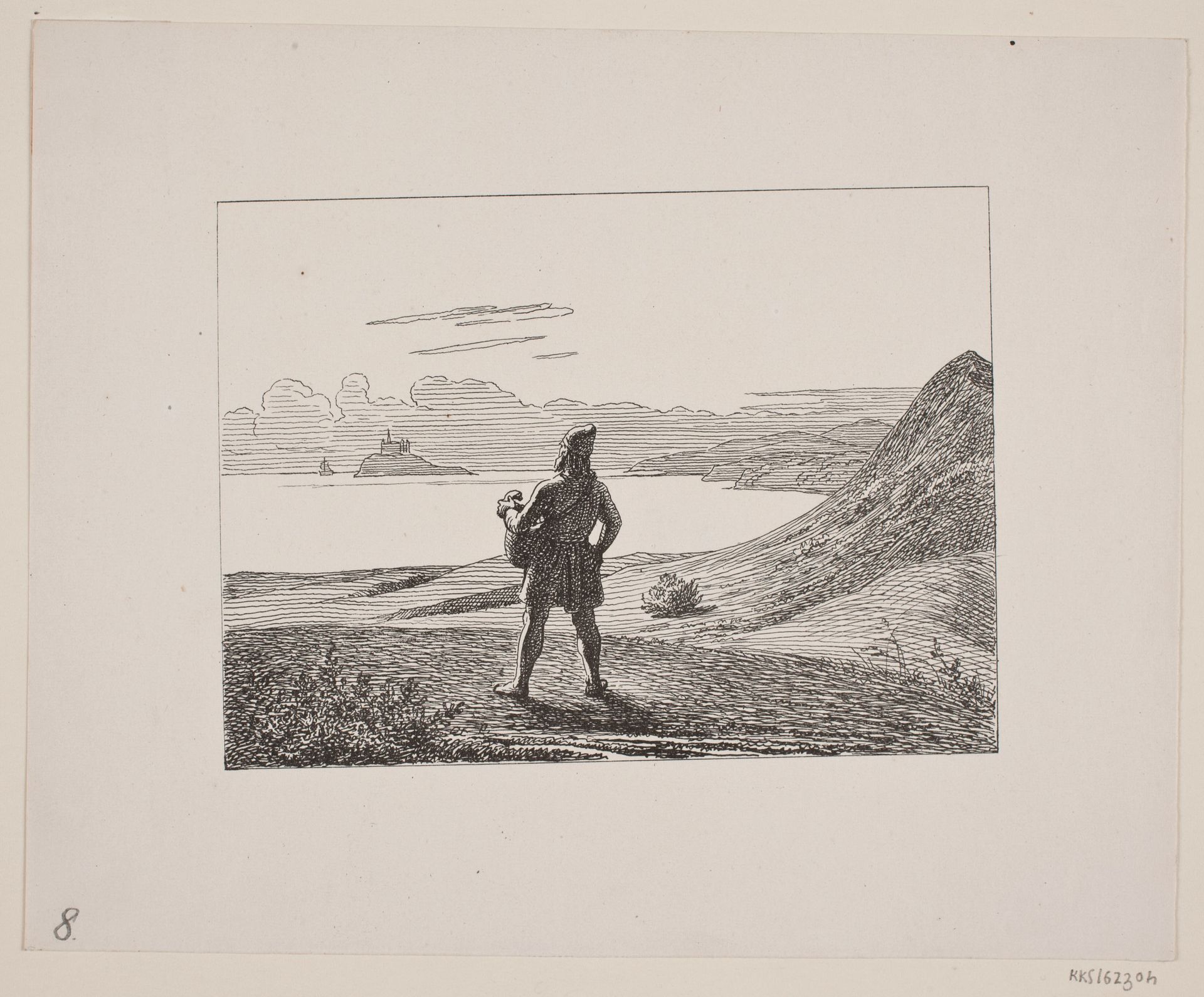 Illustration til Svend Grundtvig, "Marsk Stig: Dansk Folkevise Fra 13de Aarhundrede", 1861 by Constantin Hansen