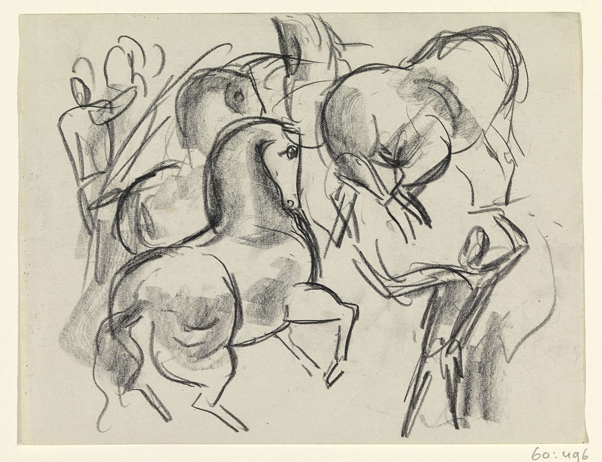 Circuspaarden en figuren by Leo Gestel