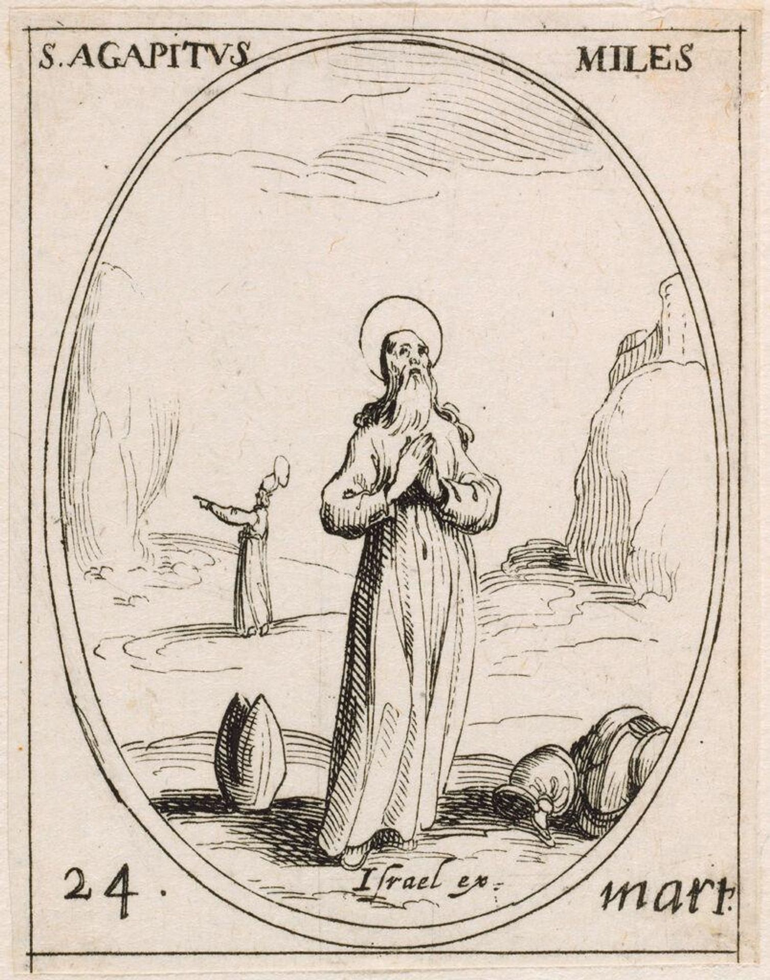Saint Agapitus by Jacques Callot