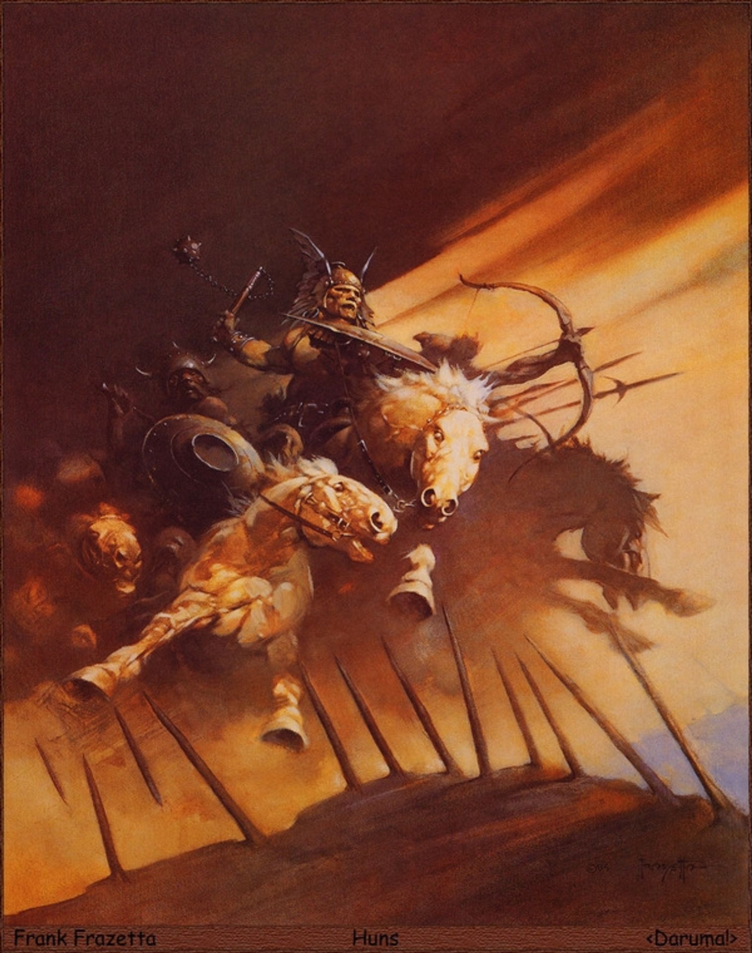 Huns by Frank Frazetta