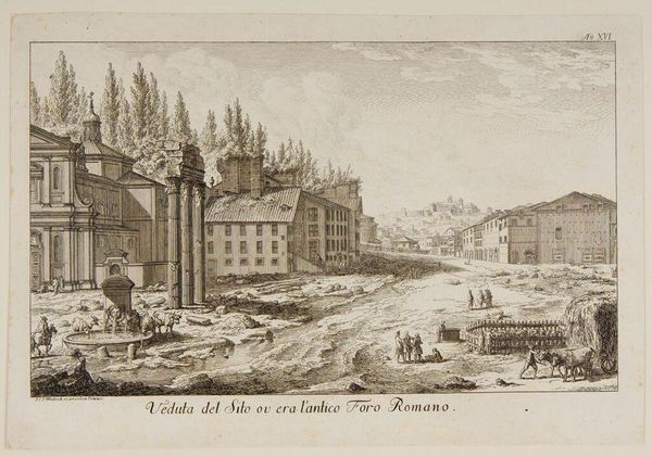 View of the Site of the Ancient  Roman Forum