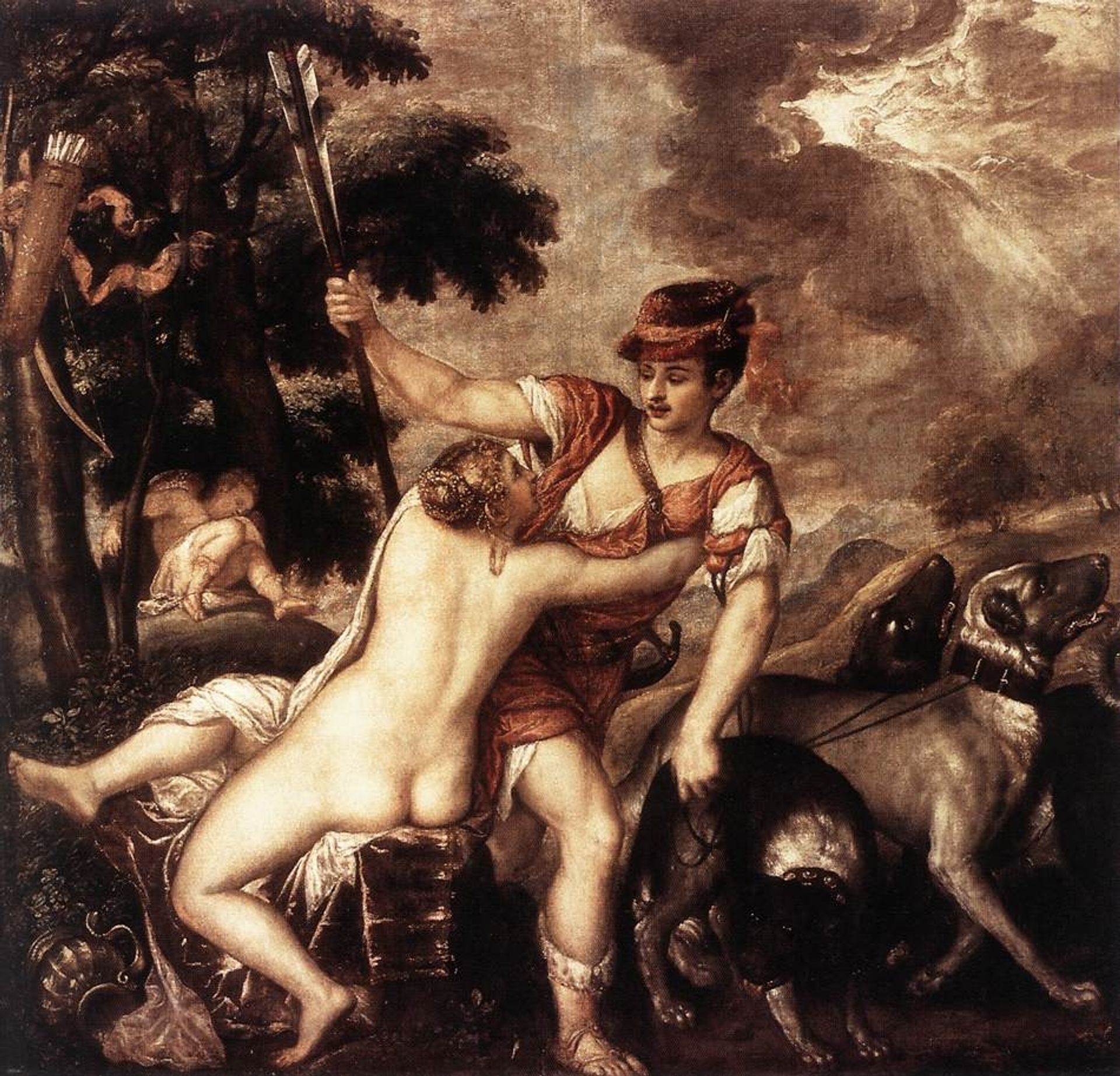 Venus and Adonis by Titian
