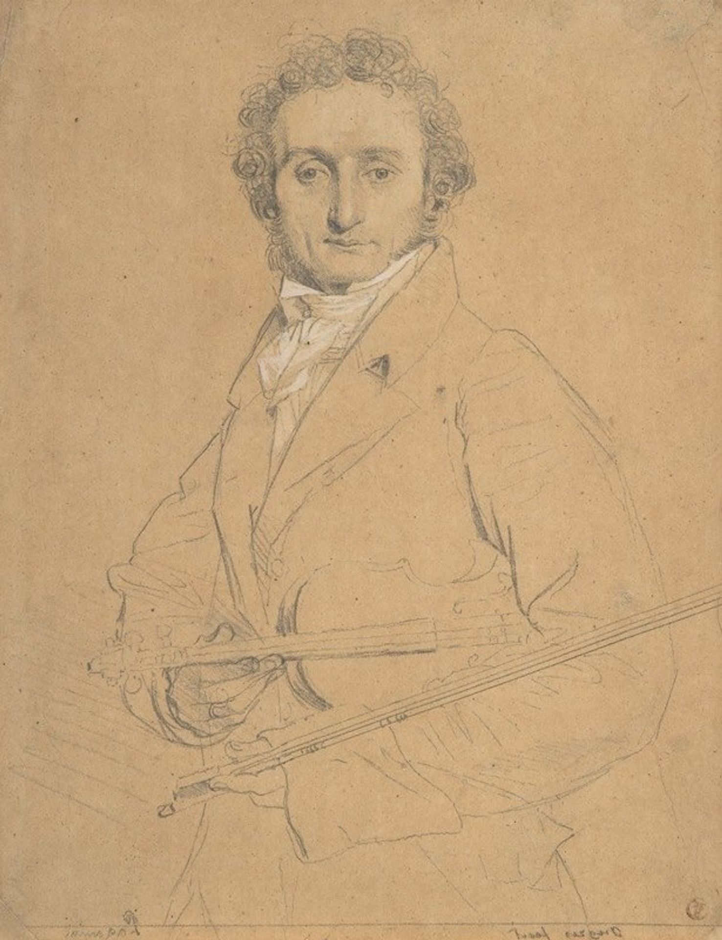 Niccolò Paganini by Jean Auguste Dominique Ingres