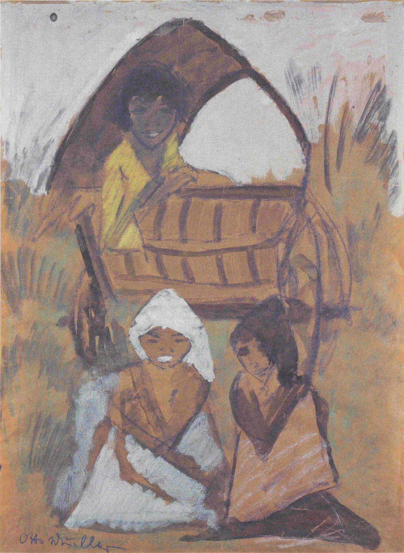 Zigeunerwagen by Otto Mueller