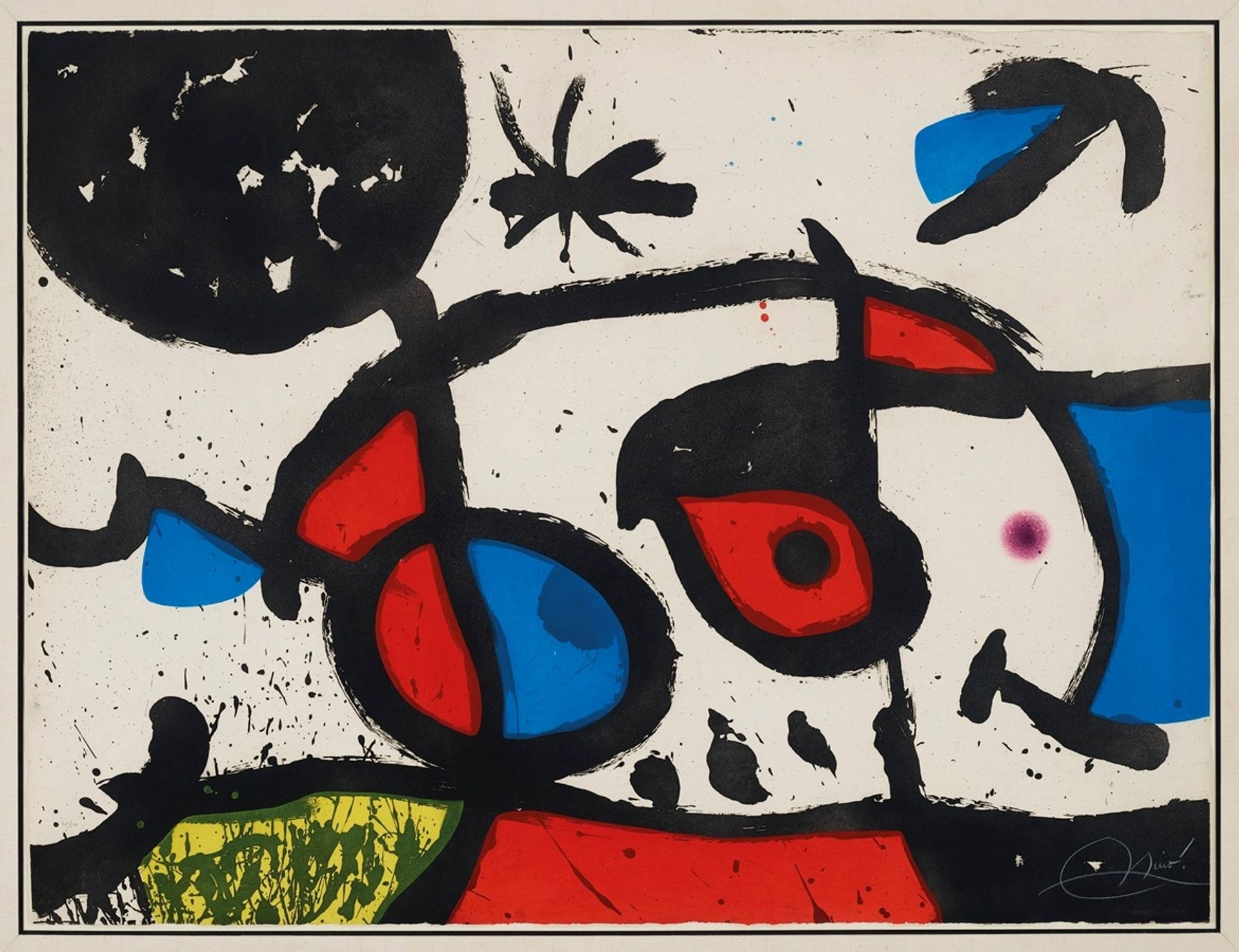 Le Bagnard et sa compagne by Joan Miró