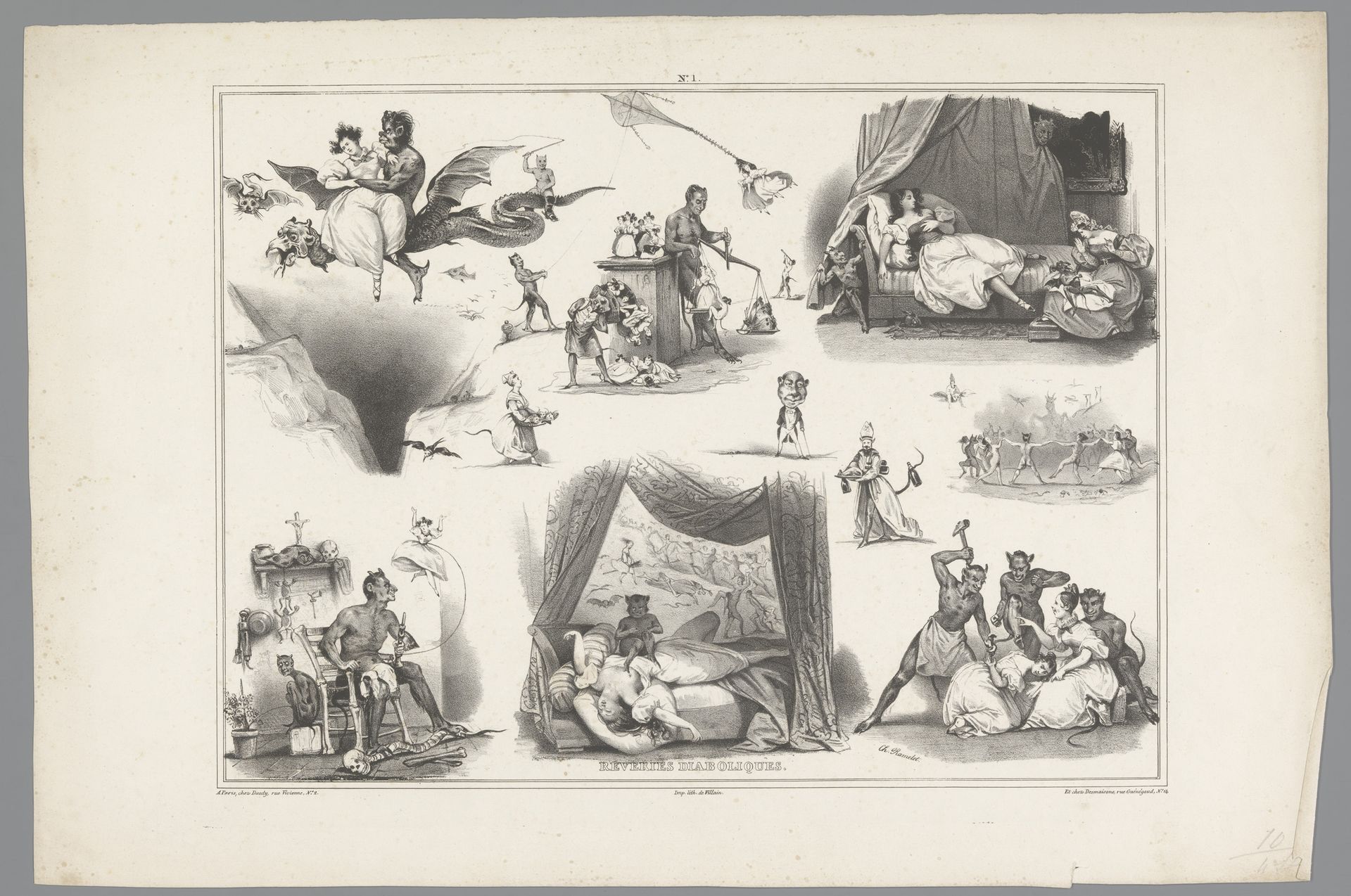 Elf voorstellingen rond duivels en vrouwen by Charles Ramelet