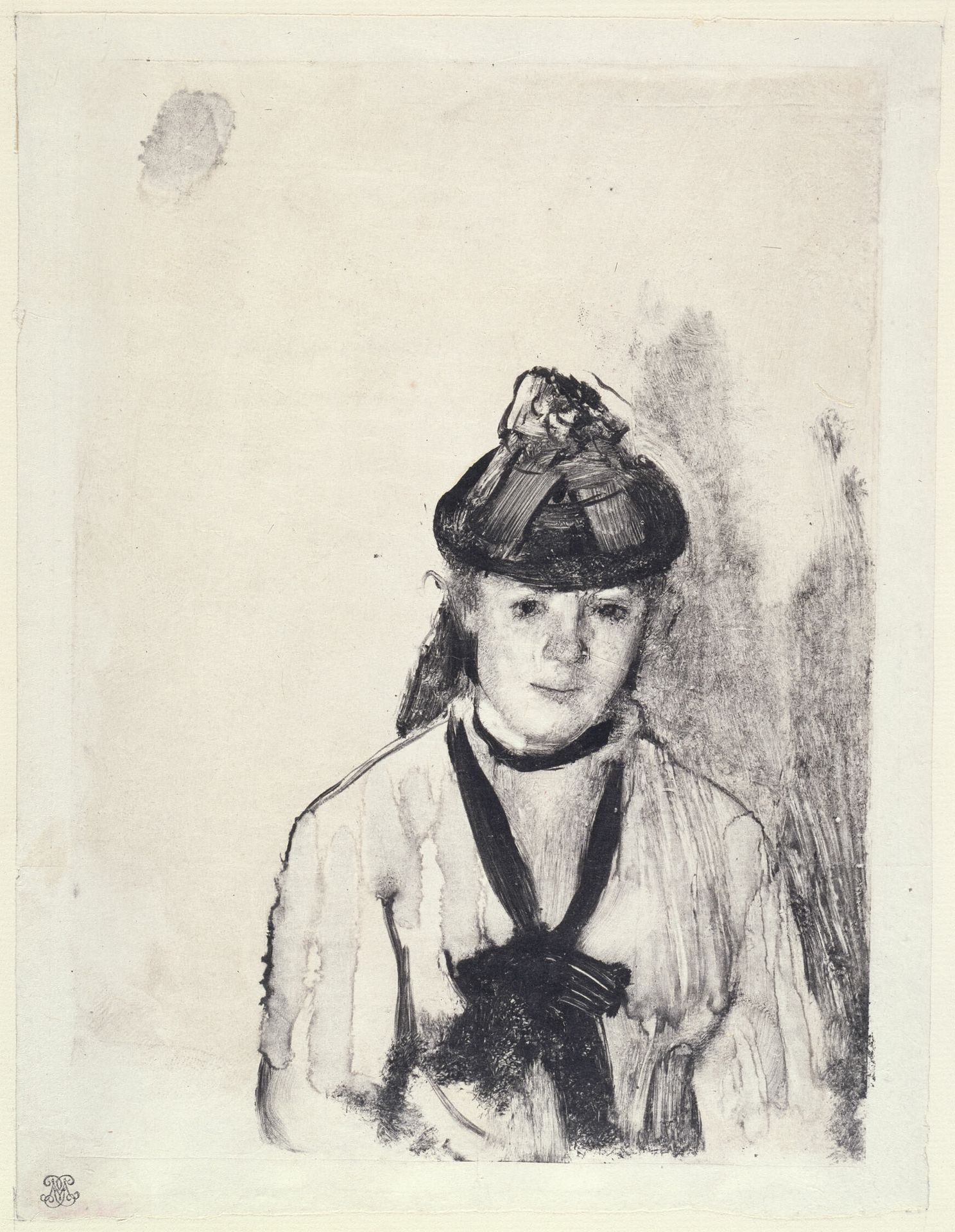 Portrait of Ellen Andrée by Edgar Degas