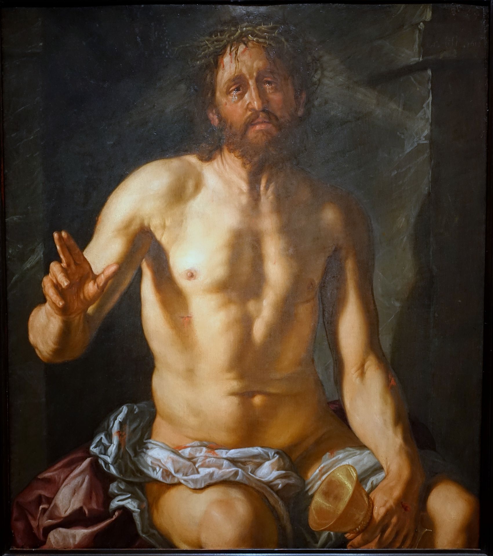 Man of Sorrows with a Chalice (Christ as Redeemer) by Hendrick Goltzius
