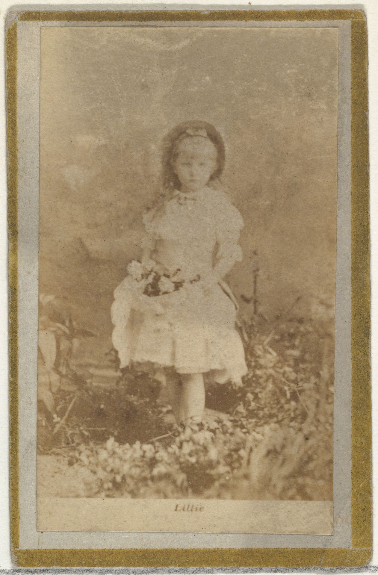 Lillie, from the Actresses and Celebrities series (N60, Type 2) promoting Little Beauties Cigarettes for Allen & Ginter brand tobacco products by Allen & Ginter