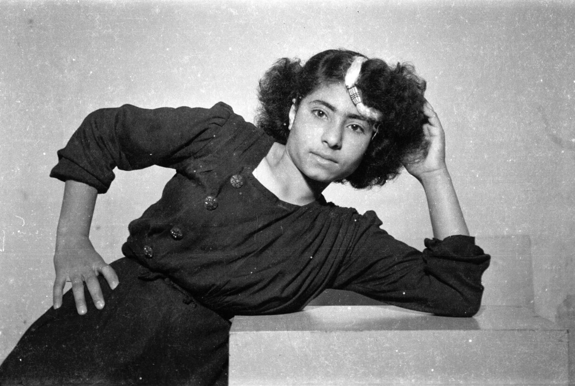 Ahmad el Abed’s sister. Madani’s parents’ home, the studio, Saida, Lebanon, 1948-53. Hashem el Madani by  Akram Zaatari
