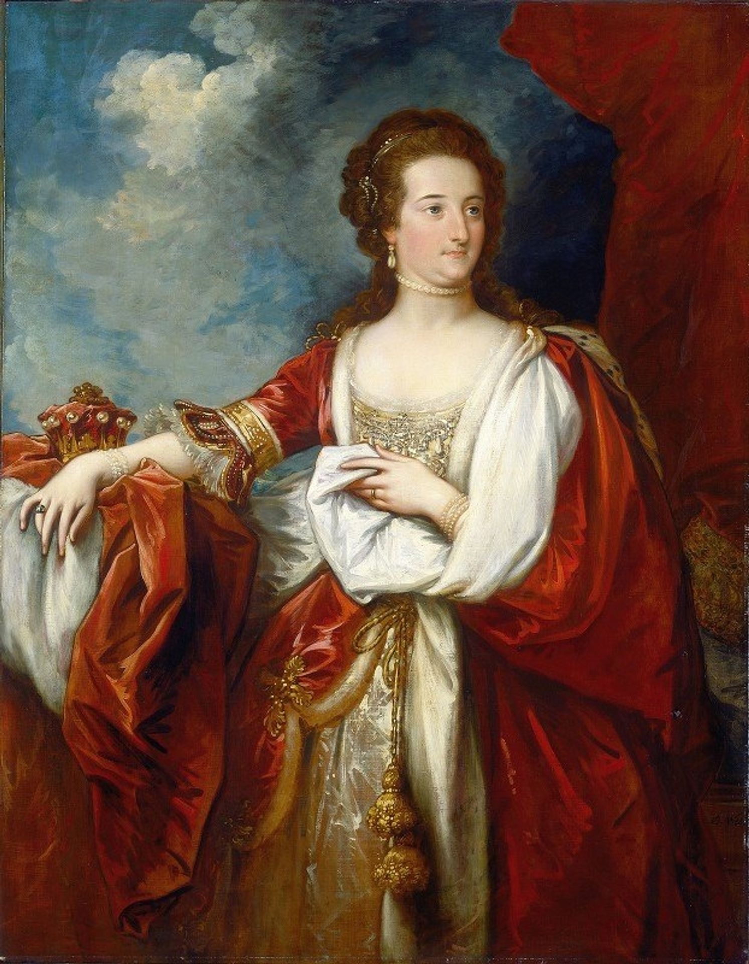 Elizabeth,Countess of Effingham by Benjamin West