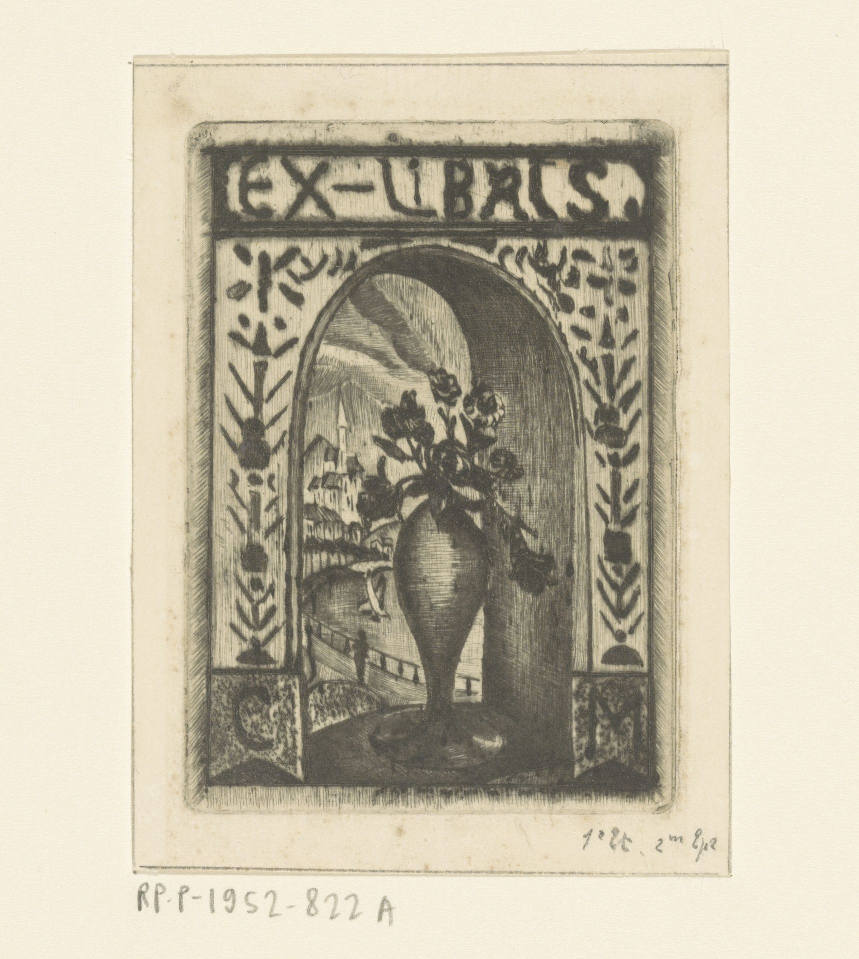 Ex libris van C. van der Meulen by Lodewijk Schelfhout
