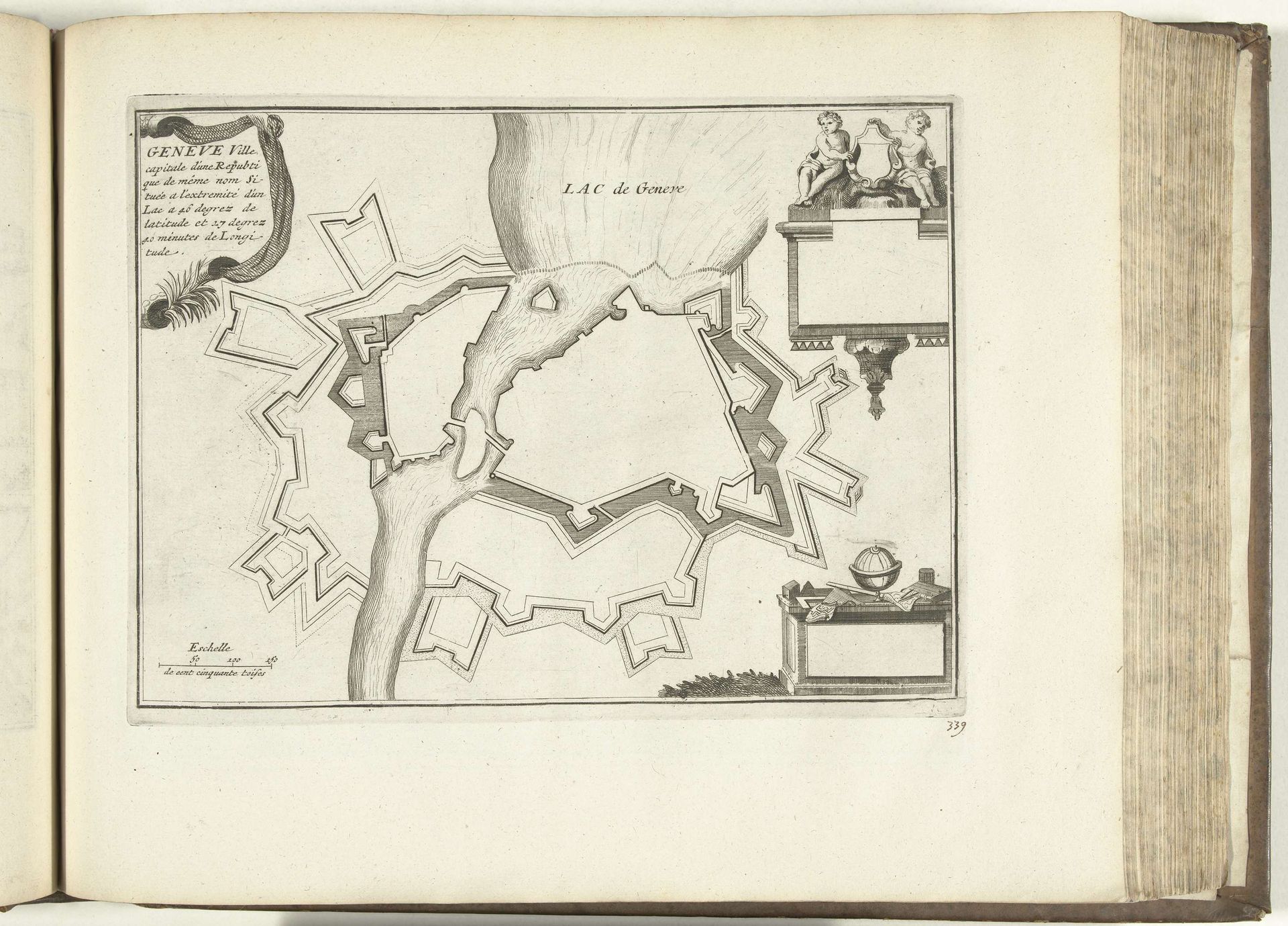Plattegrond van Genève, 1726 by Anonymous