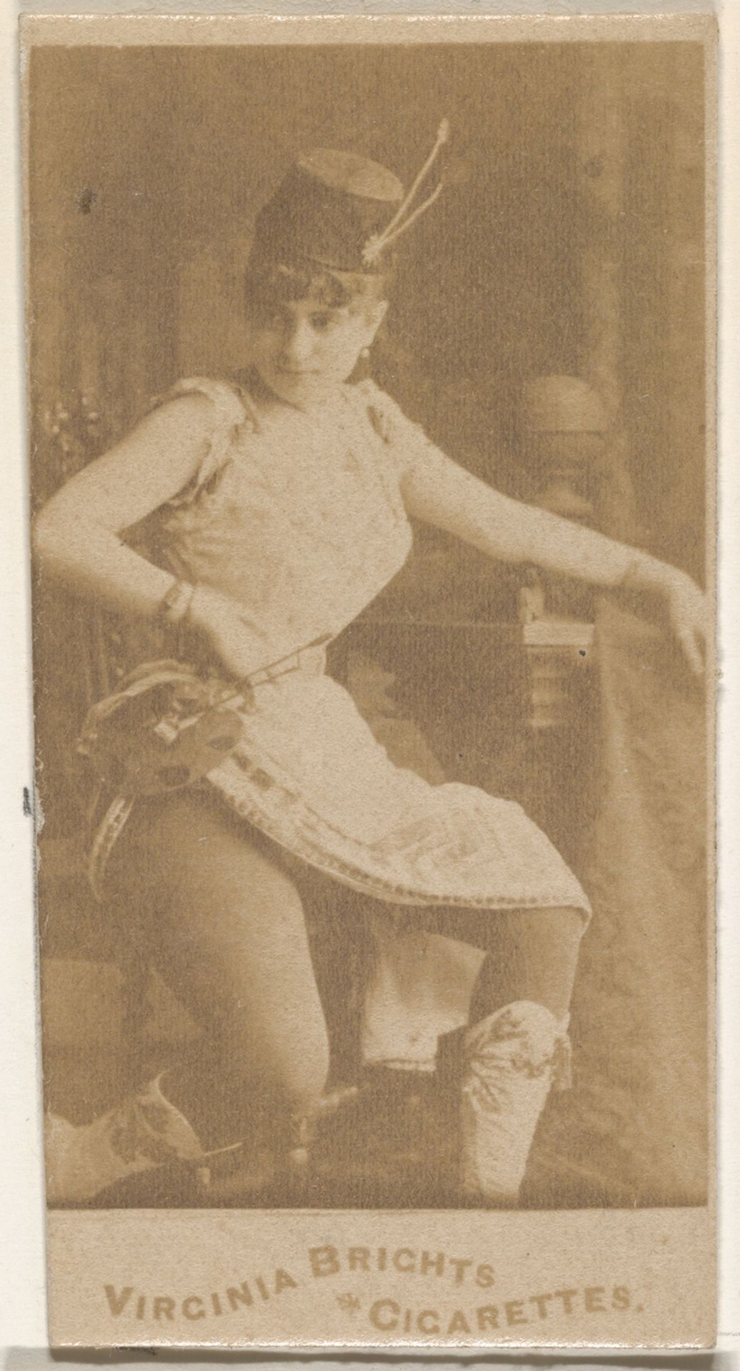 From the Actors and Actresses series (N45, Type 5) for Virginia Brights Cigarettes by Allen & Ginter
