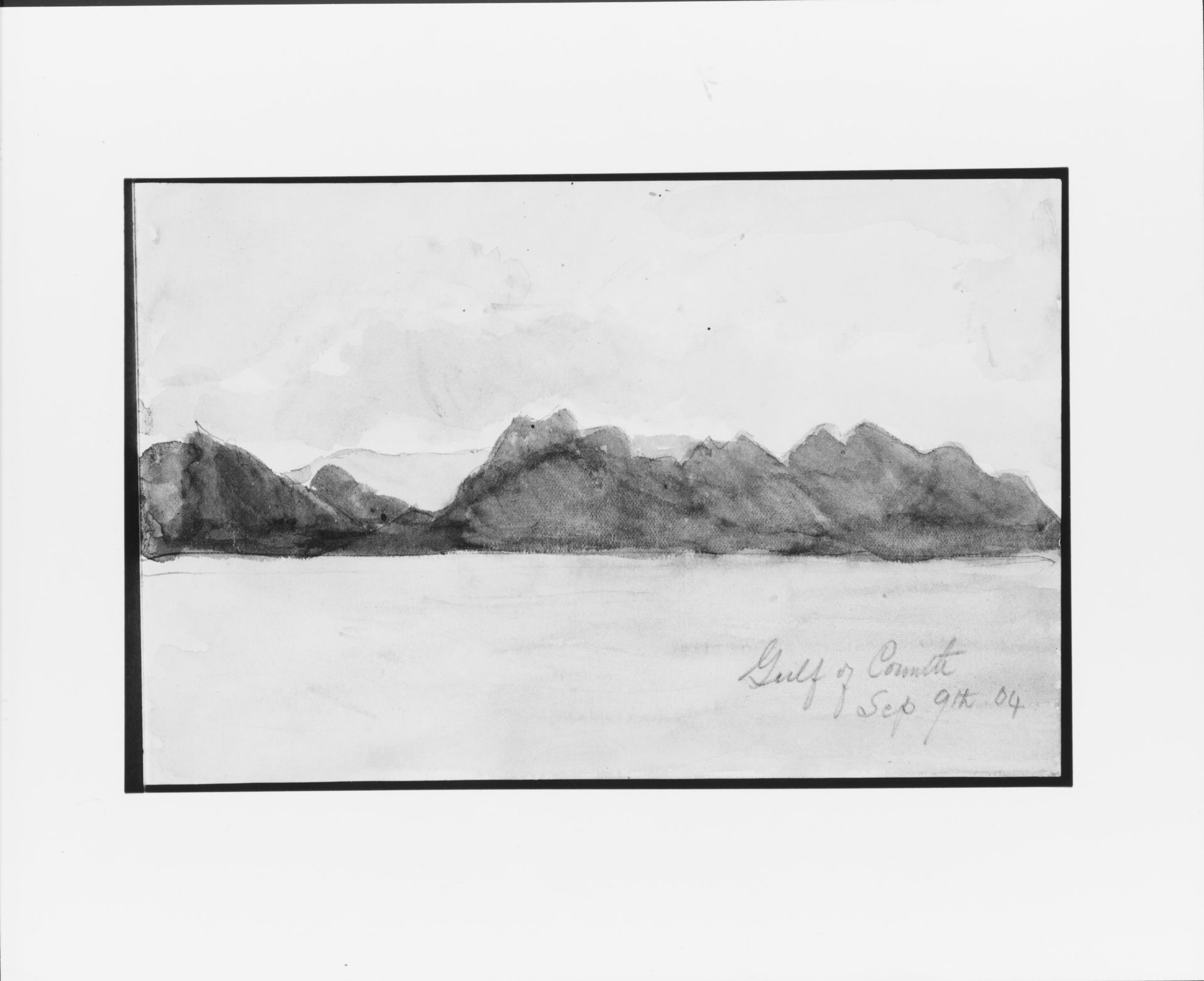 Gulf of Corinth (from Sketchbook) by Mary Newbold Sargent