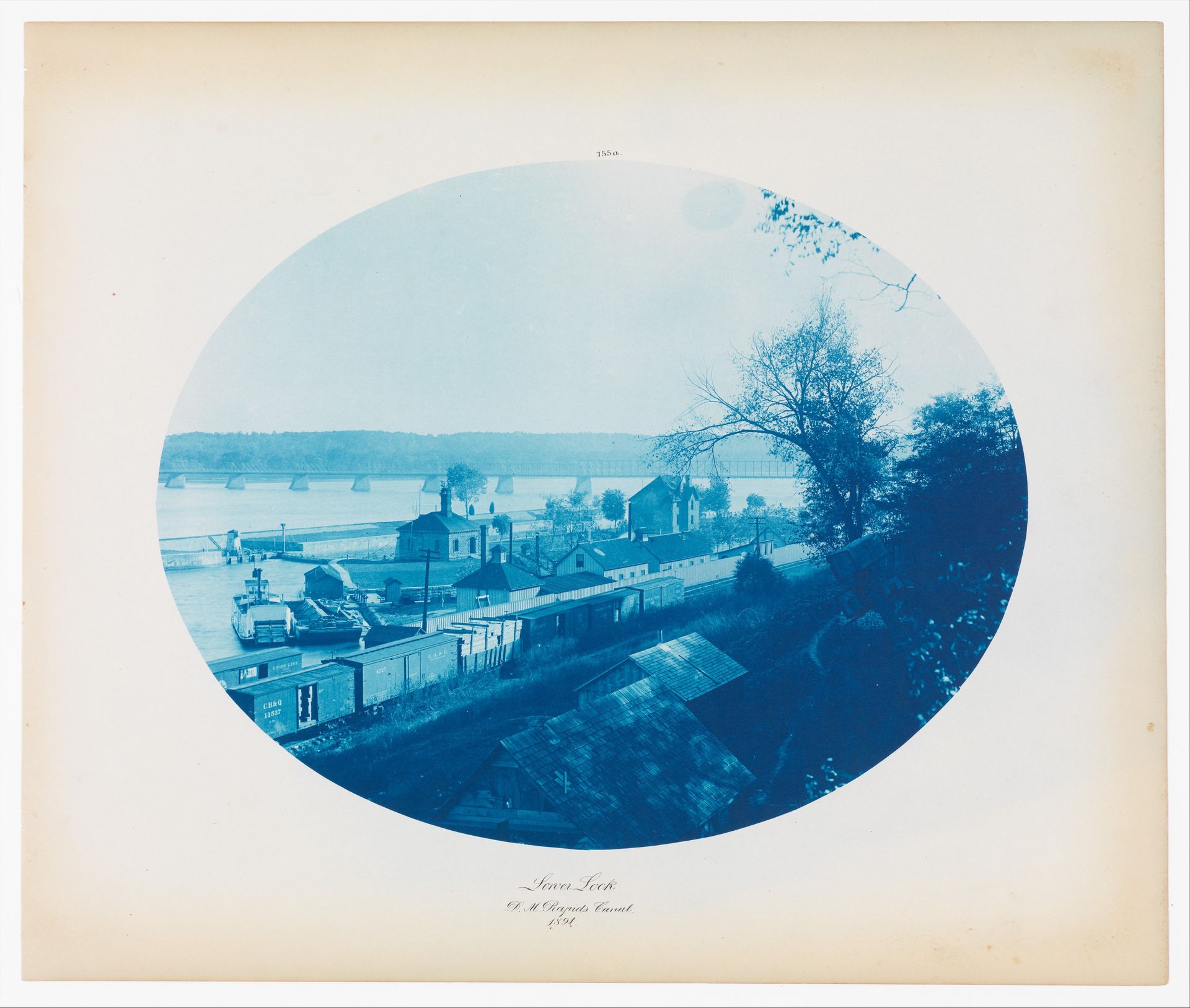 No. 155a. Lower Lock Des Moines Rapids Canal by Henry P. Bosse