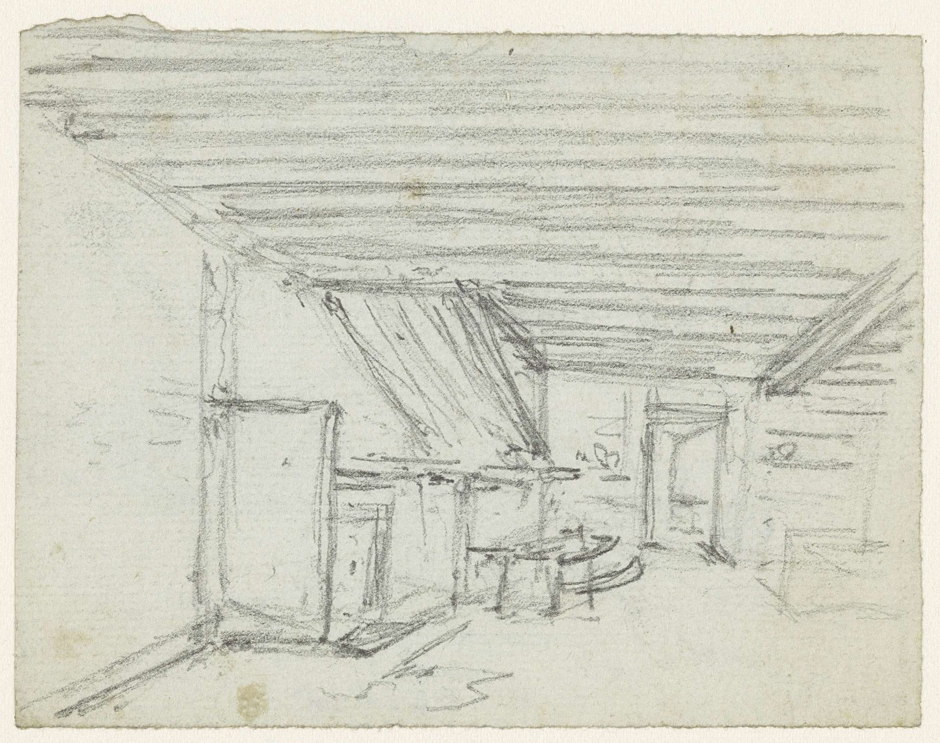 Interieur van een boerderij by Georges Michel