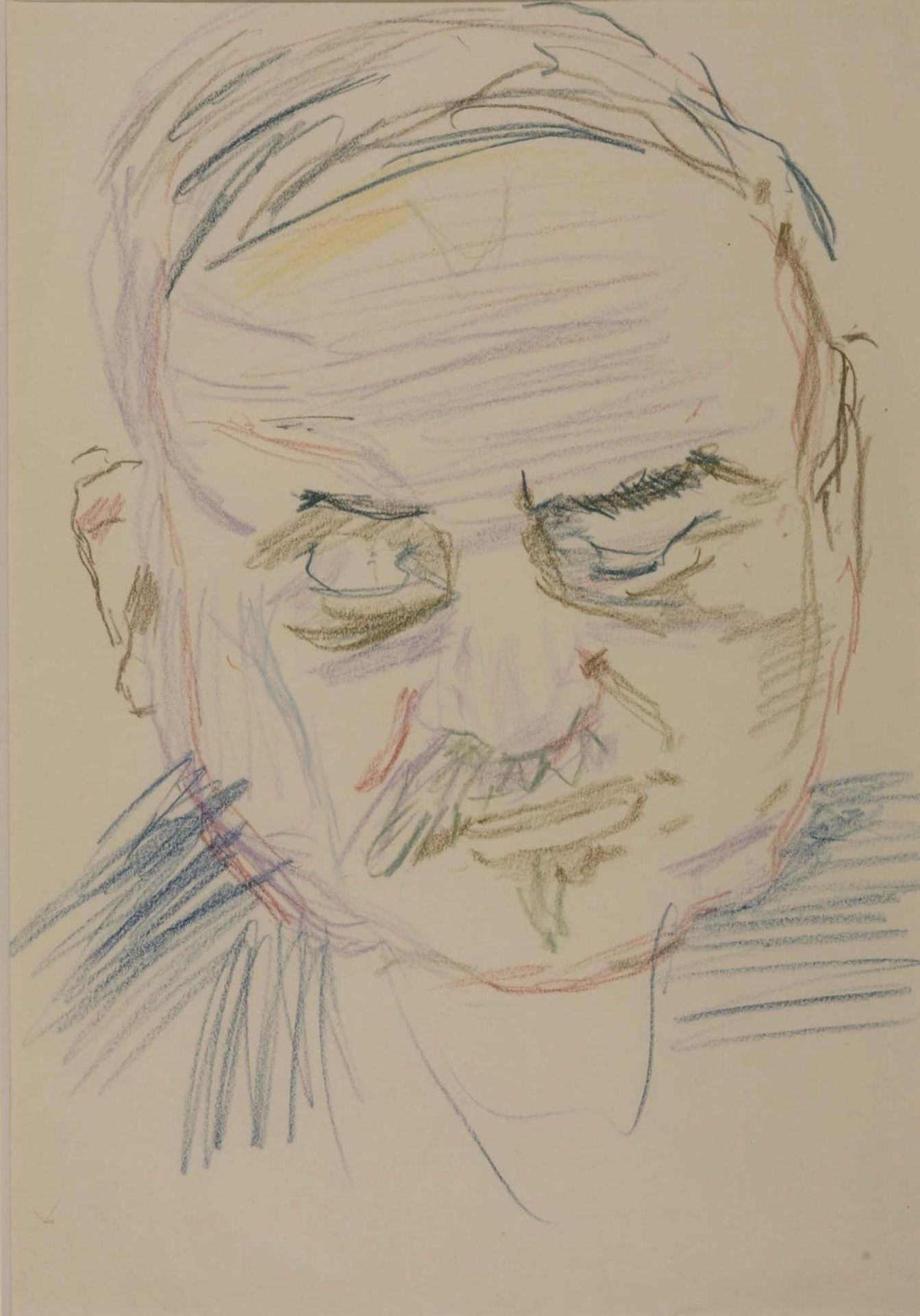 Study for ‘Ambassador Ivan Maisky’ by Oskar Kokoschka