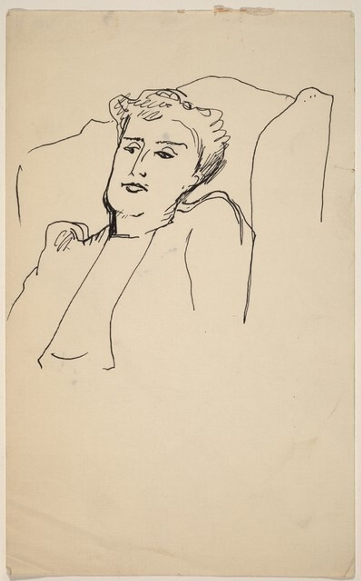 Bust Length Portrait of Woman in Arm Chair by Mark Rothko