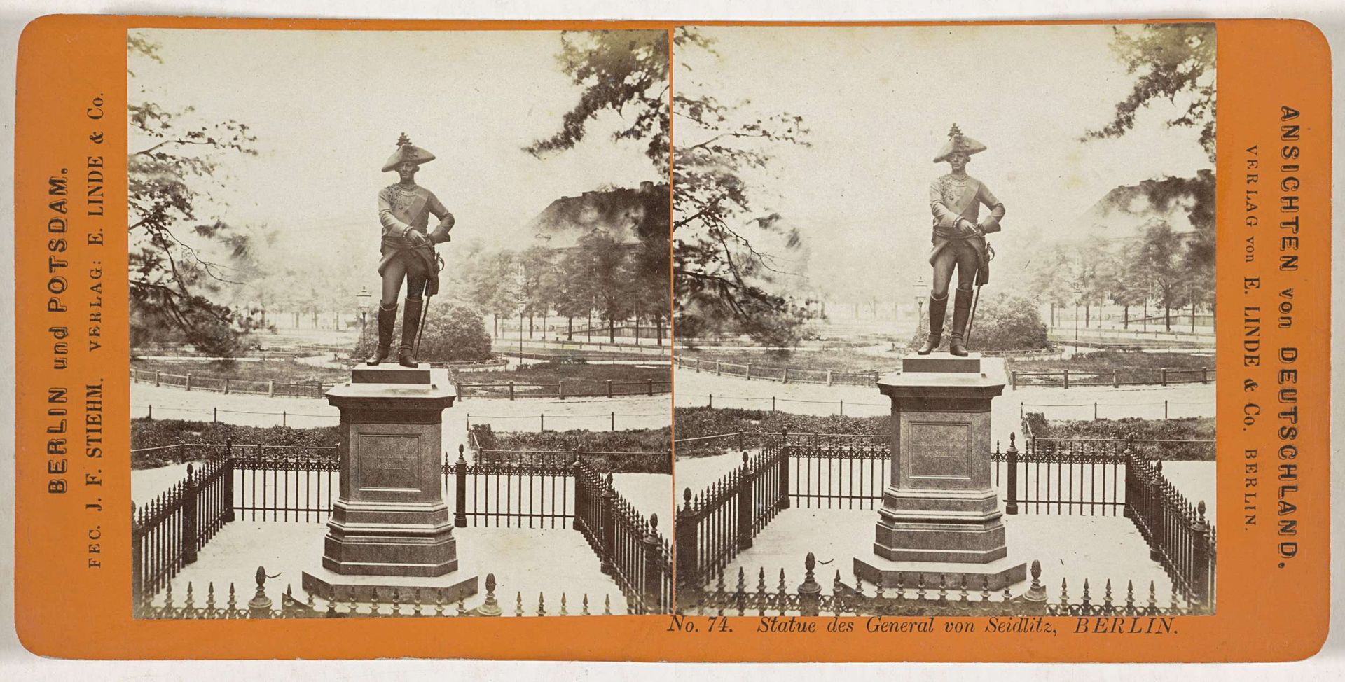 Standbeeld van generaal Friedrich Wilhelm von Seydlitz op de Wilhelmplatz, Berlijn by Johann Friedrich Stiehm